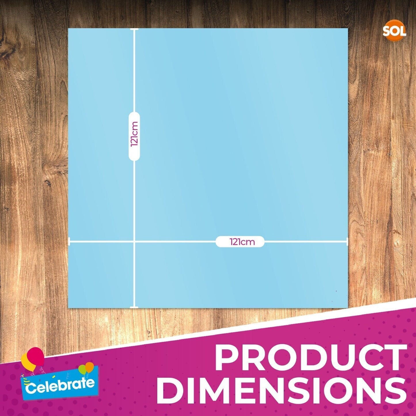 Square Disposable Table Cloths 121x121cm | Plastic Wipe Clean Party Covers | 3 Pack