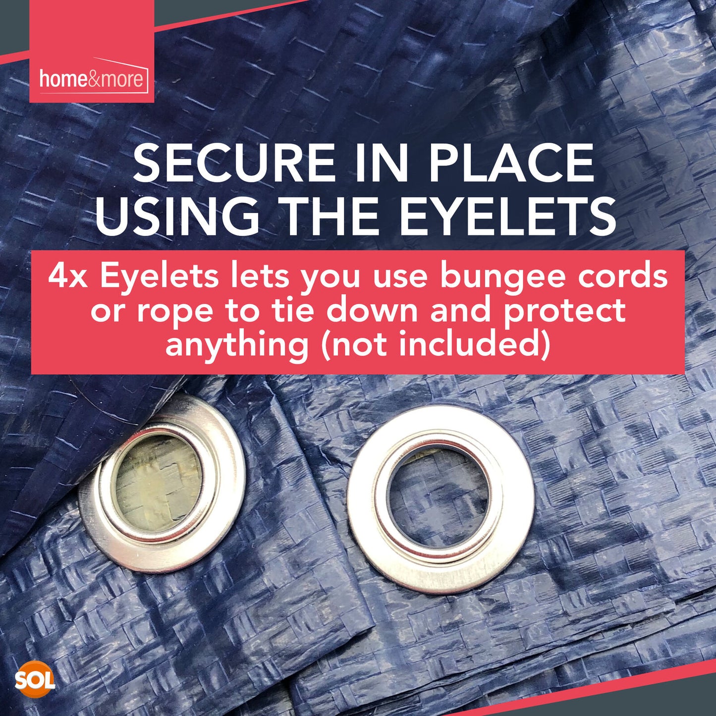 Tarpaulin Ground Cover Sheet | Waterproof Outdoor | 1M