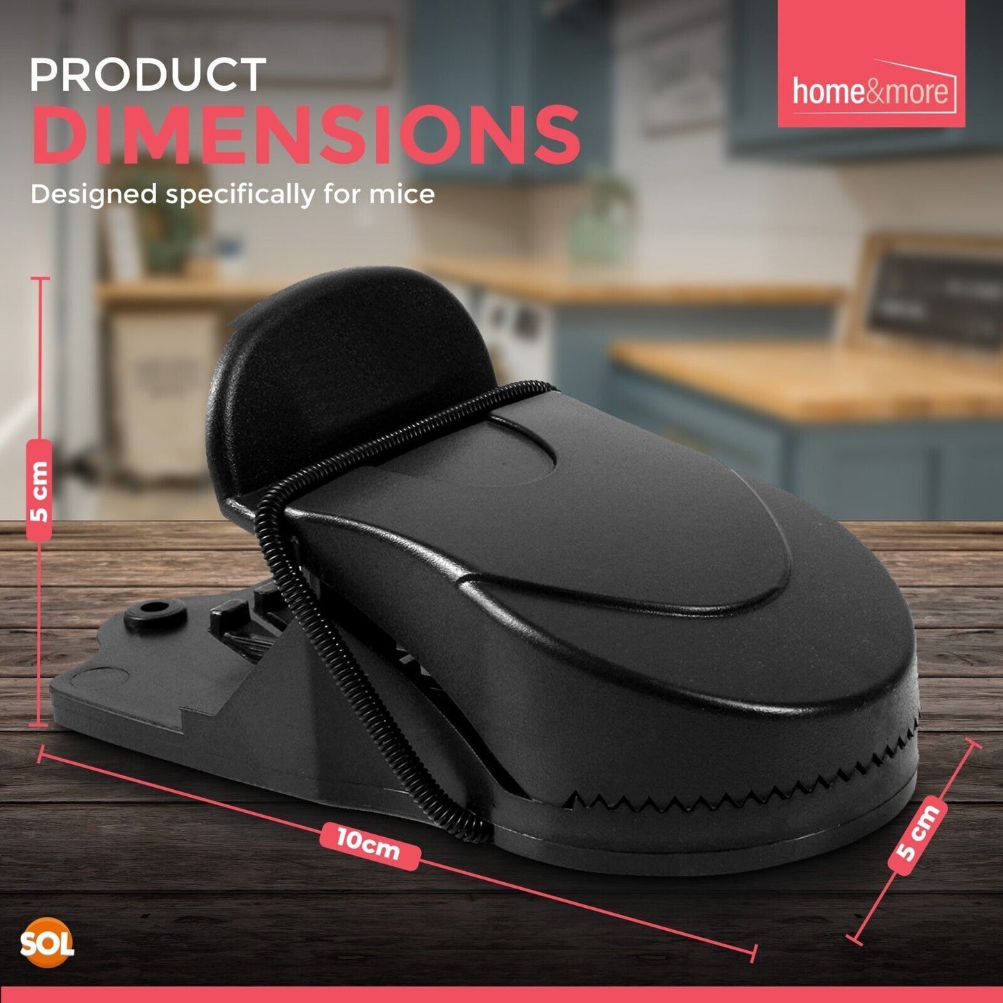 Mouse Traps | Heavy Duty Reusable Rodent Catcher | 12 Pack