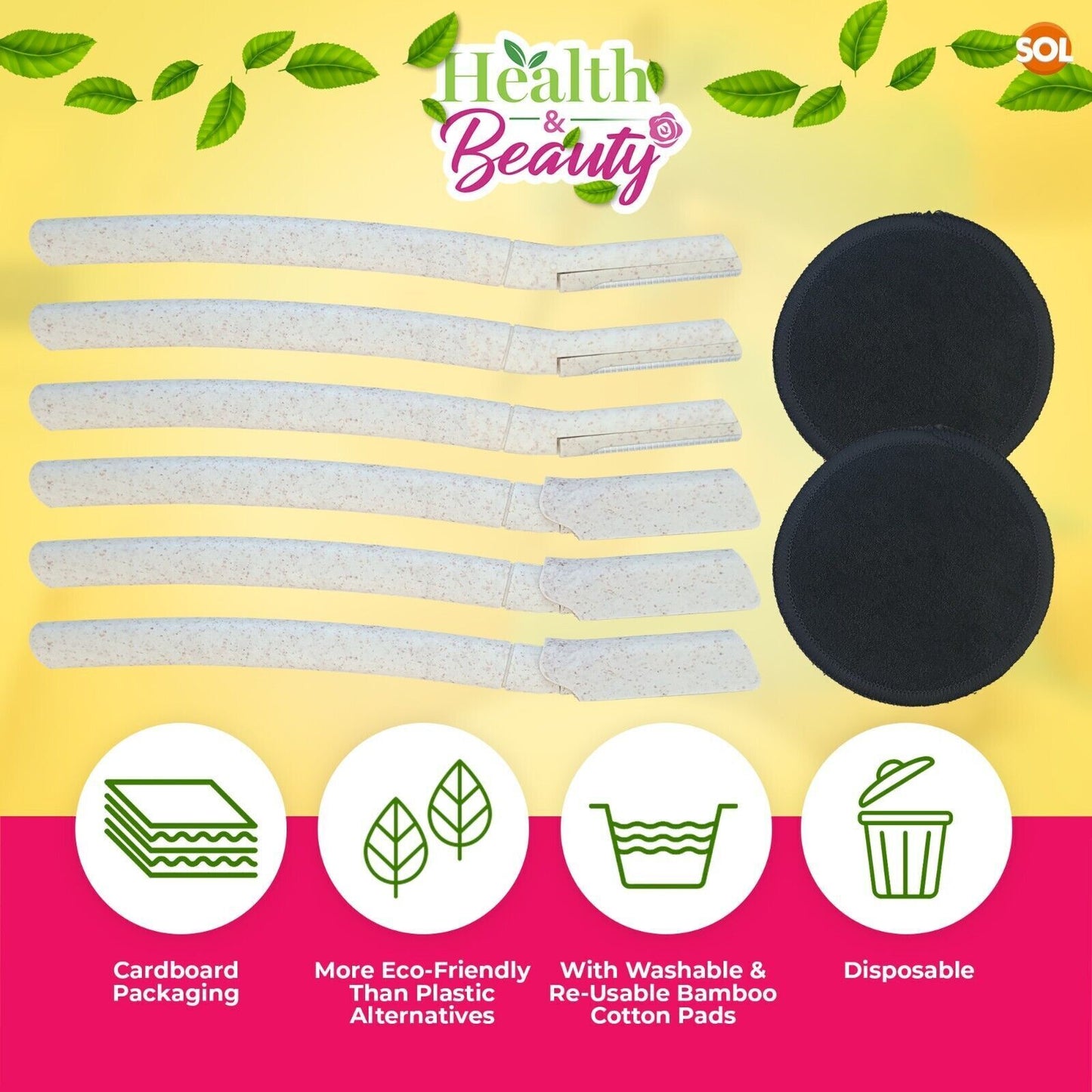 Dermaplaning Blades for Face | Eyebrow Razor | 6 Pack