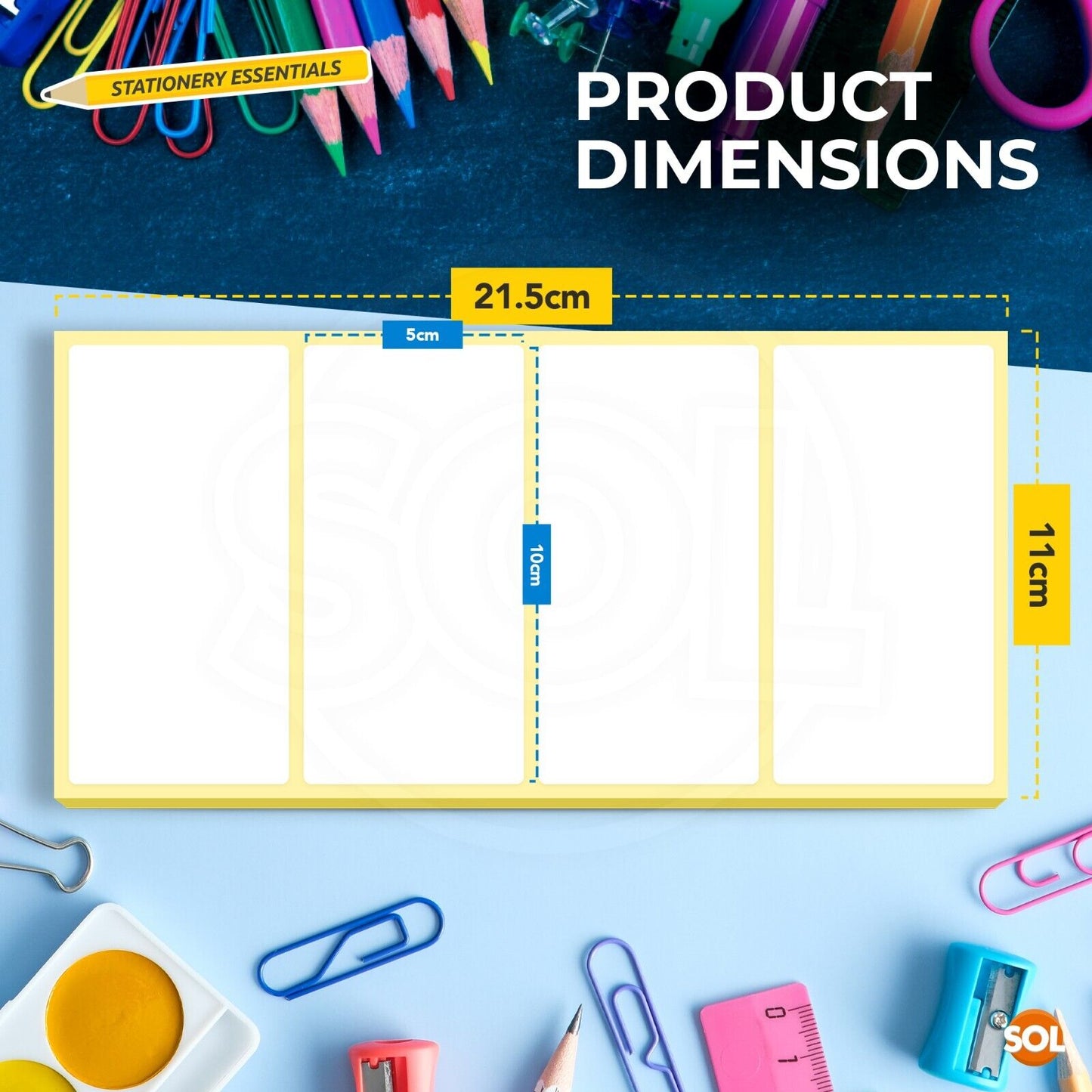 White Stickers 100x50mm Self Adhesive Printer Labels | 200 Pack