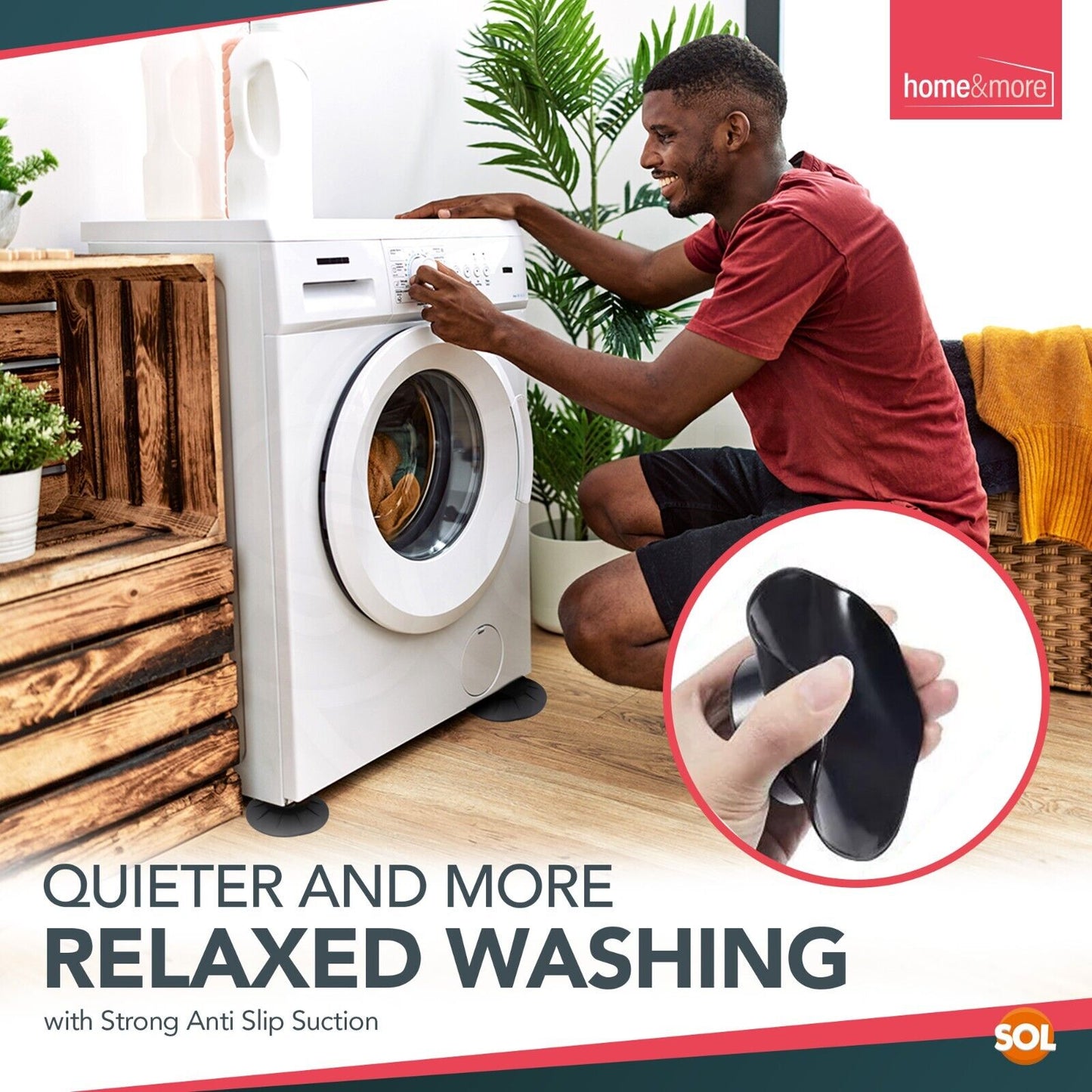 Anti Vibration Washing Machine Feet Pads | 4 Pack
