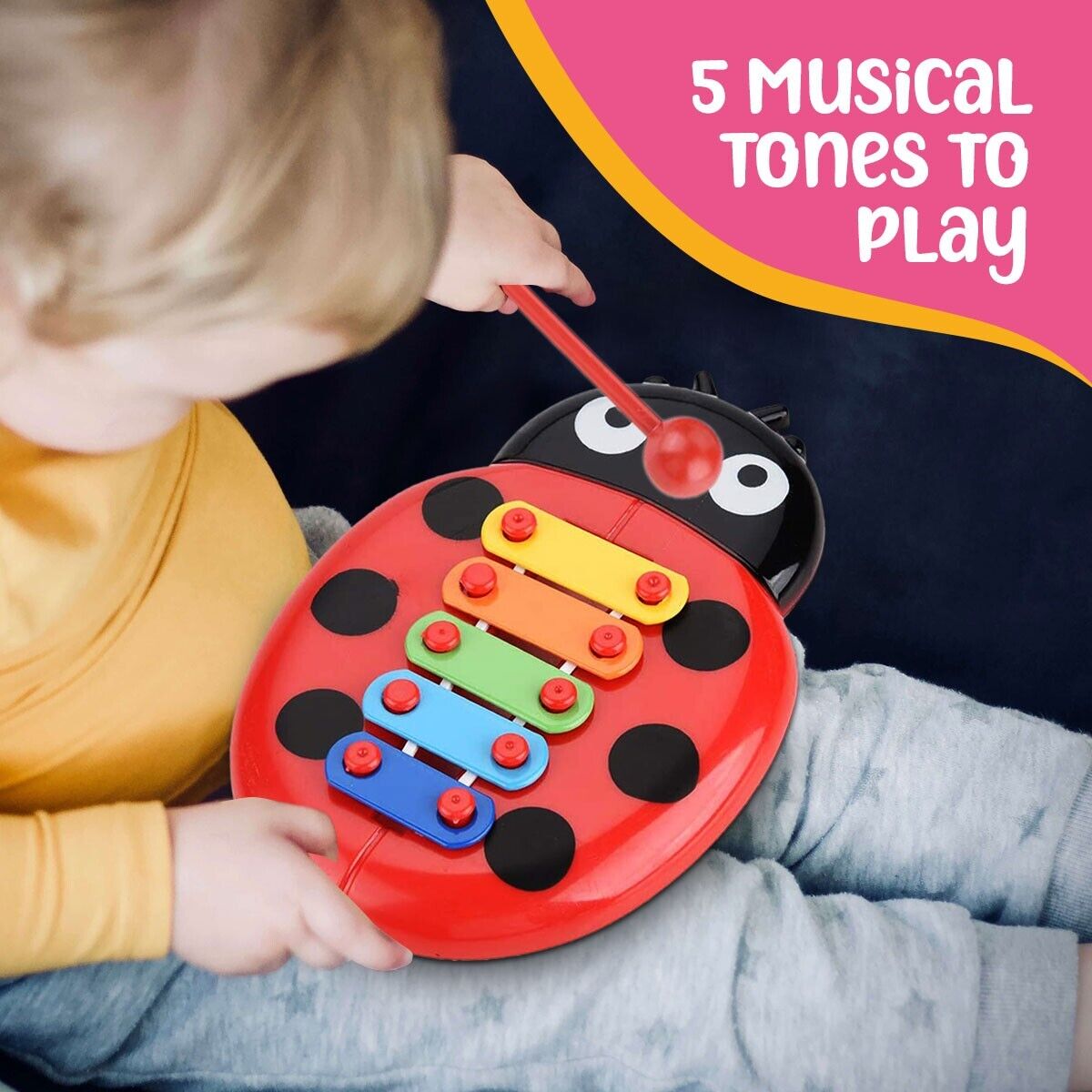 Kids Beetle Xylophone Toy 5-Note Musical Instrument | 500 Pack
