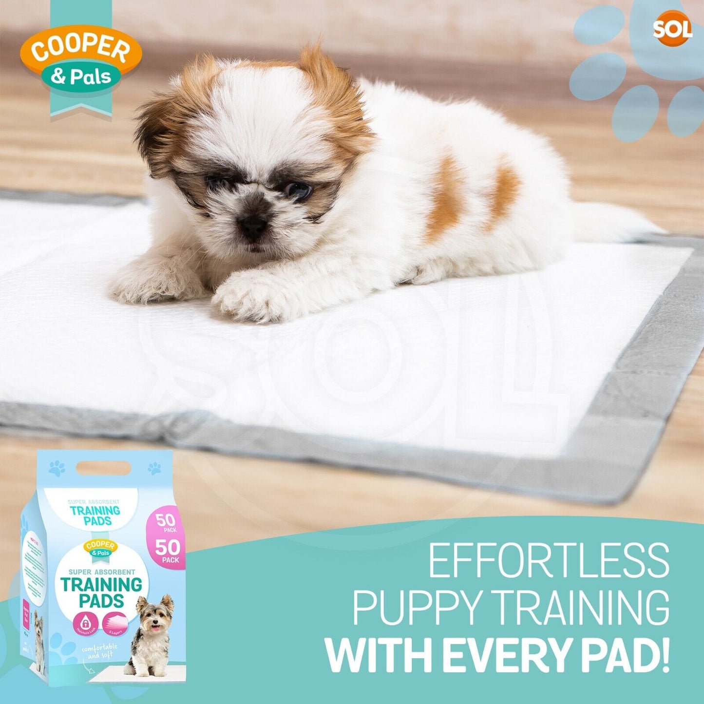 Puppy Training Pads Large 60x45cm Pet Toilet Pee Wee | 100 Pack