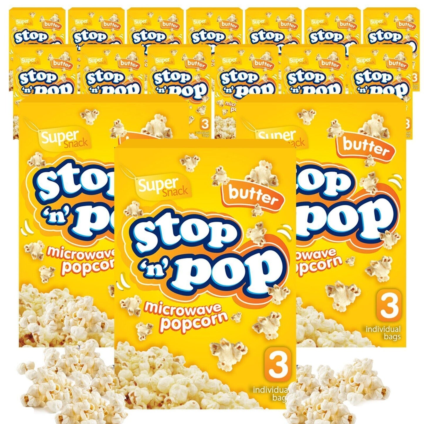 48 x85g Microwave Popcorn Sweet Salted Butter Flavour Movie Cinema Theatre Party