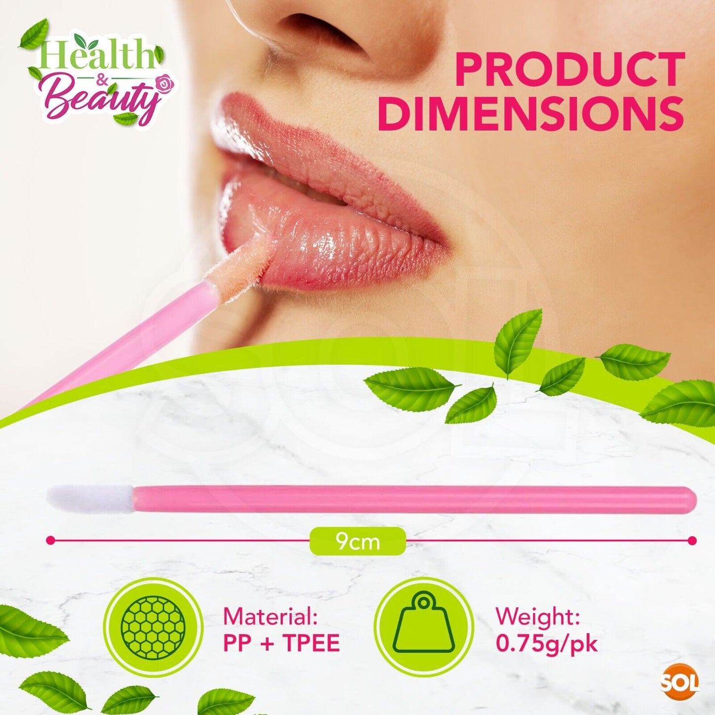 Disposable Lip Brushes Lipstick Gloss Wands | 220 Pack