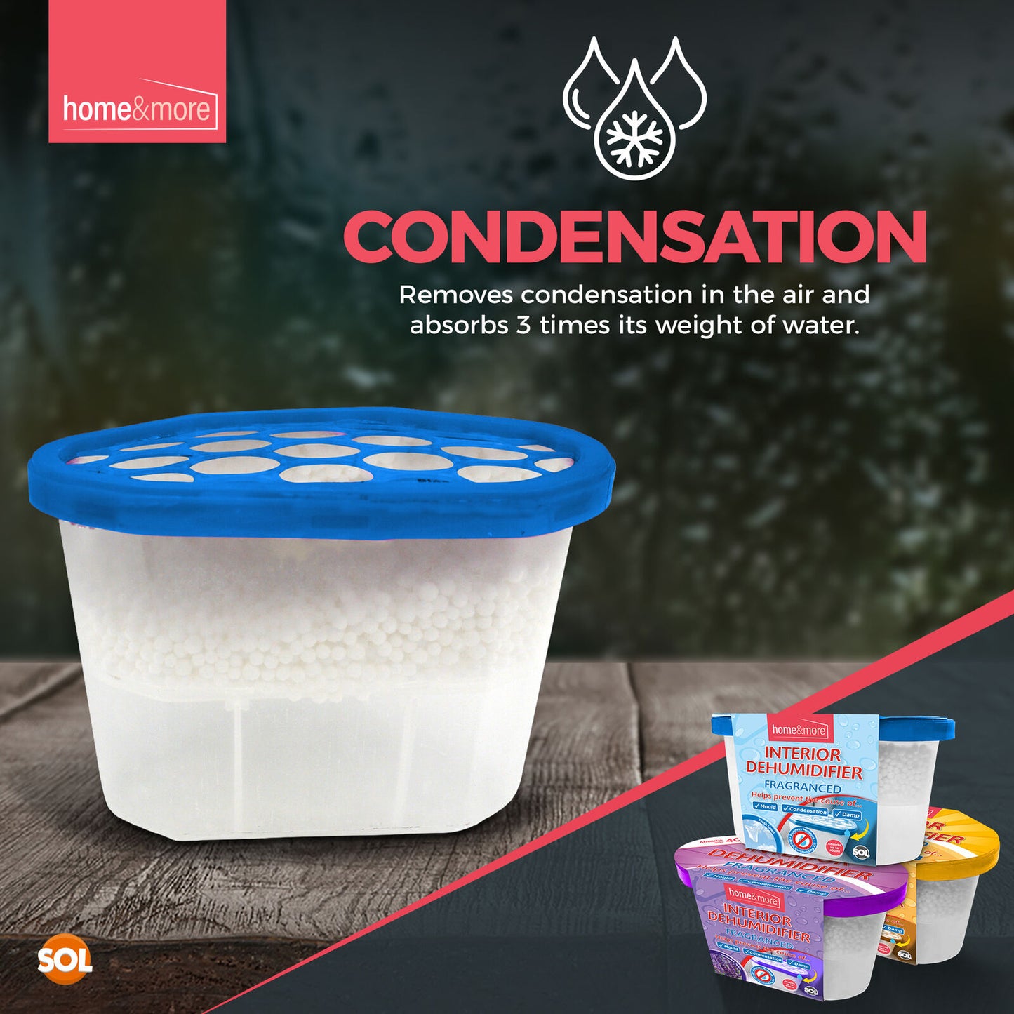 6-36 DEHUMIDIFIER Interior Damp Moisture Mould Mildew Caravan Fragranced 400ml