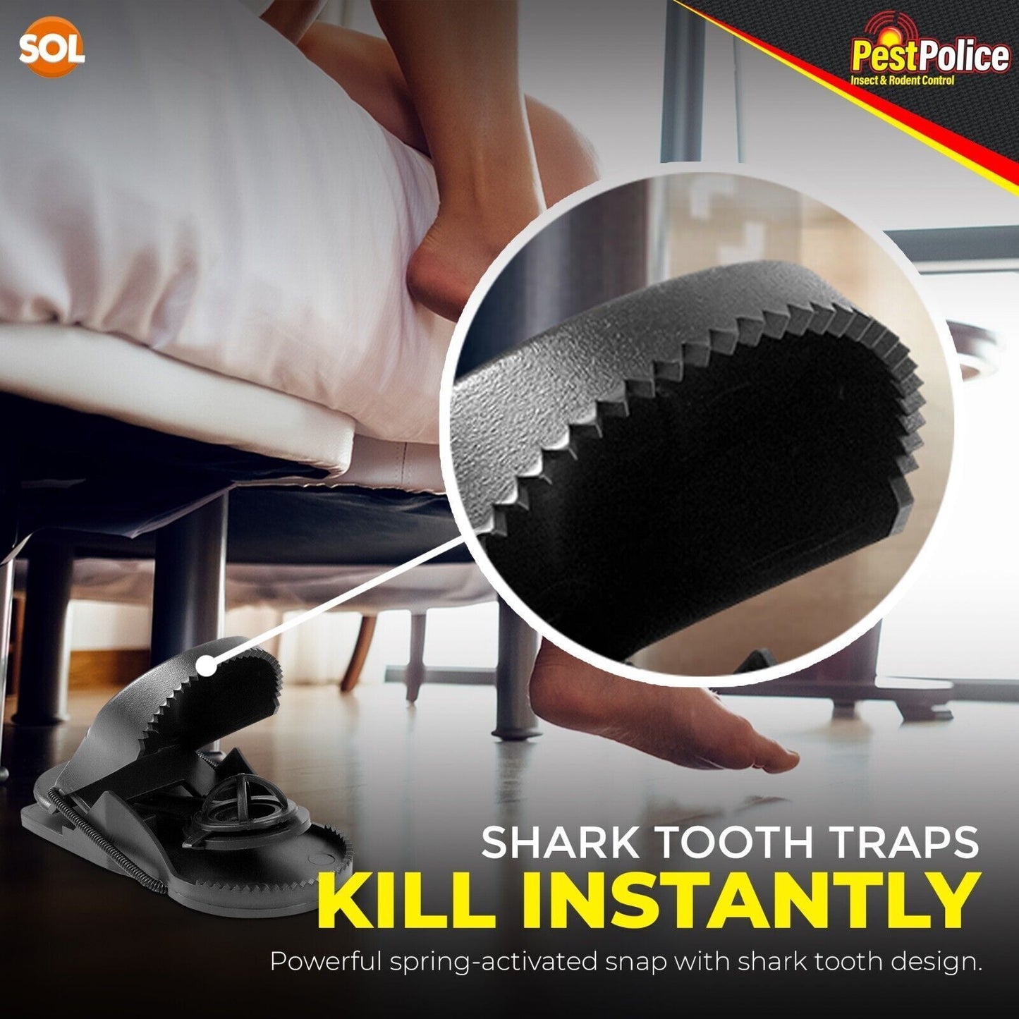 Mouse Traps Heavy Duty Mice Snap Catcher Rodent Reusable | 6 Pack