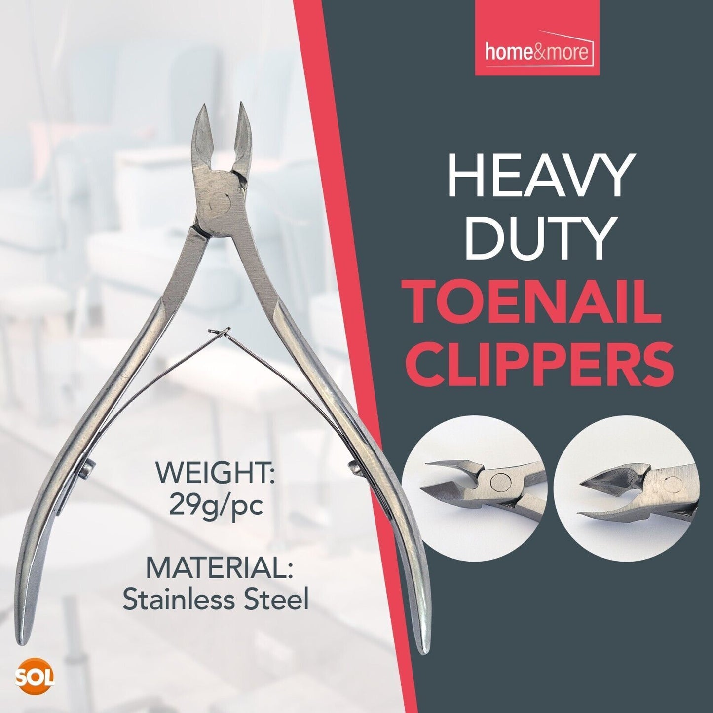 Toe Nail Clippers | Heavy Duty Podiatry Cutter