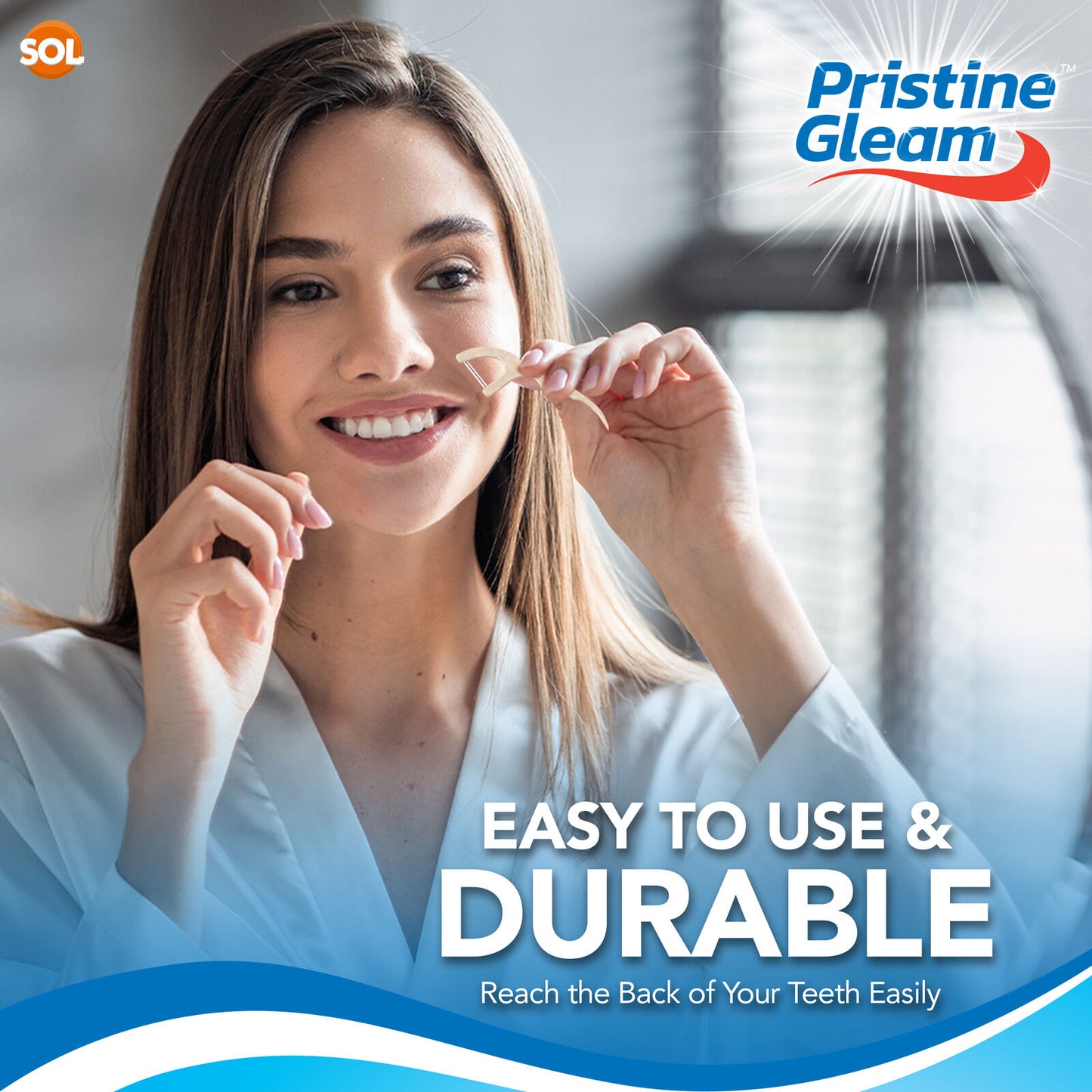 Corn Starch Dental Floss Sticks Interdental Tooth Harp | 80 Pack