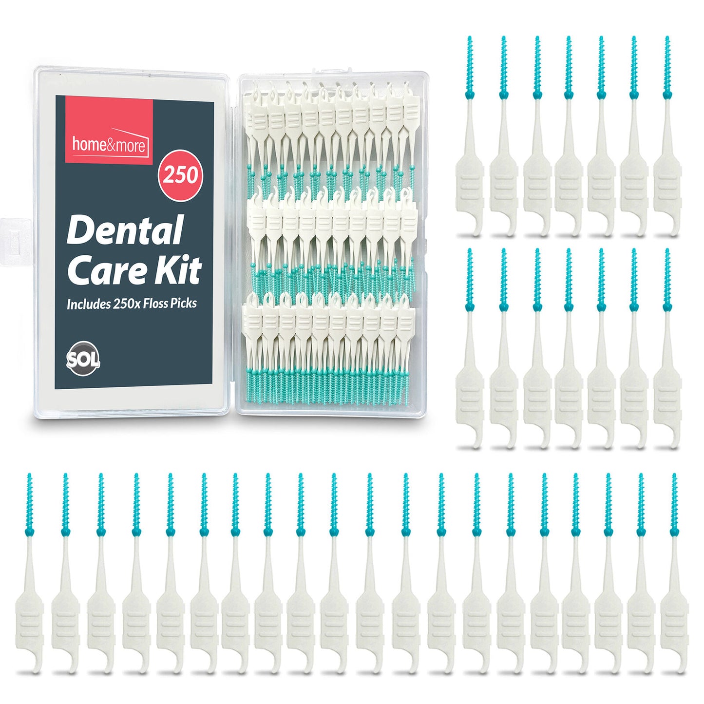 Interdental Sticks | Dental Floss Picks for Teeth Cleaning | 250 Pack