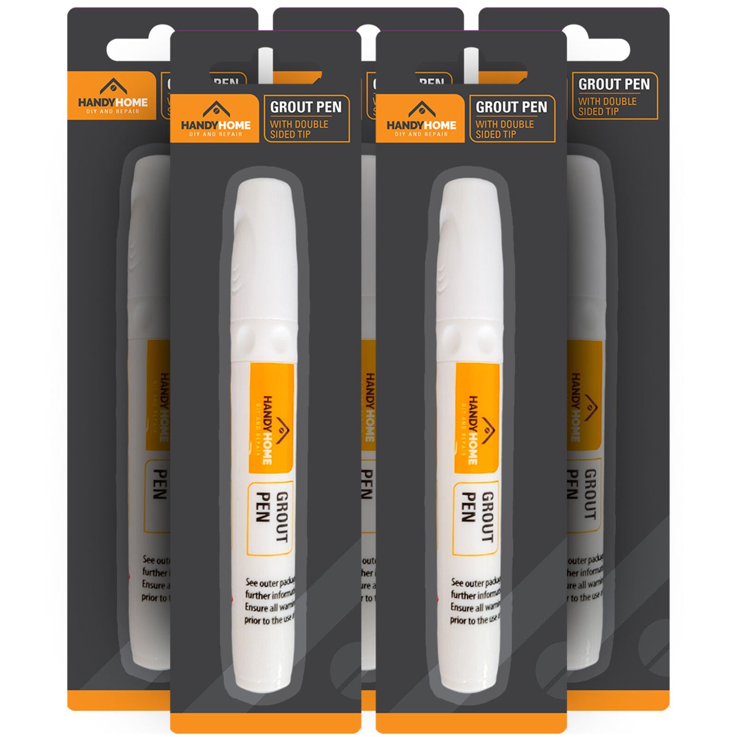 1-6pk White Tile Grout Pen Kitchen Bathroom Waterproof Marker Revives Anti Mould