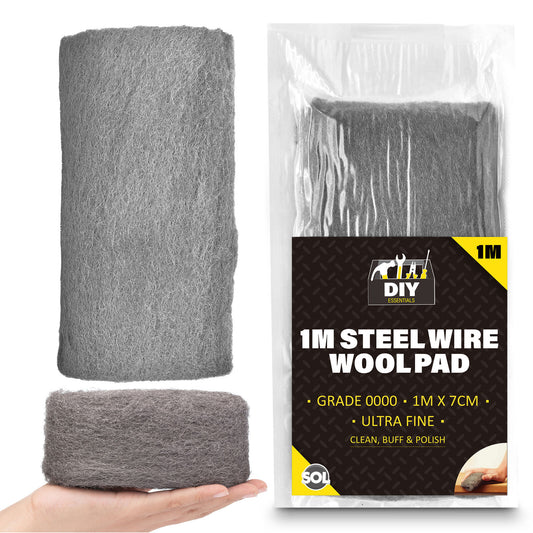 Steel Wire Wool Roll Ultra Fine | Rust & Polish | 1M