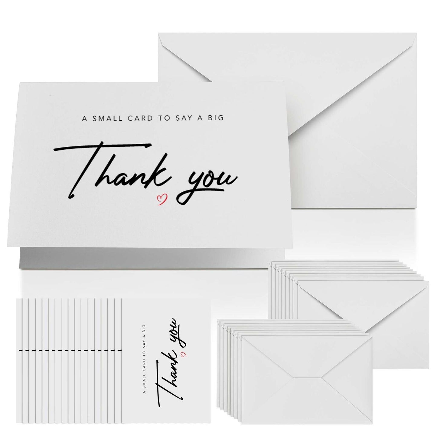 Thank You Cards with Envelopes | A6 Thankyou Notes for Birthday & Wedding | 18 Pack