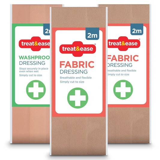 Washproof & Fabric Dressing Strip 2M x 6.5CM | Premium Adhesive Plasters | 2 Pack