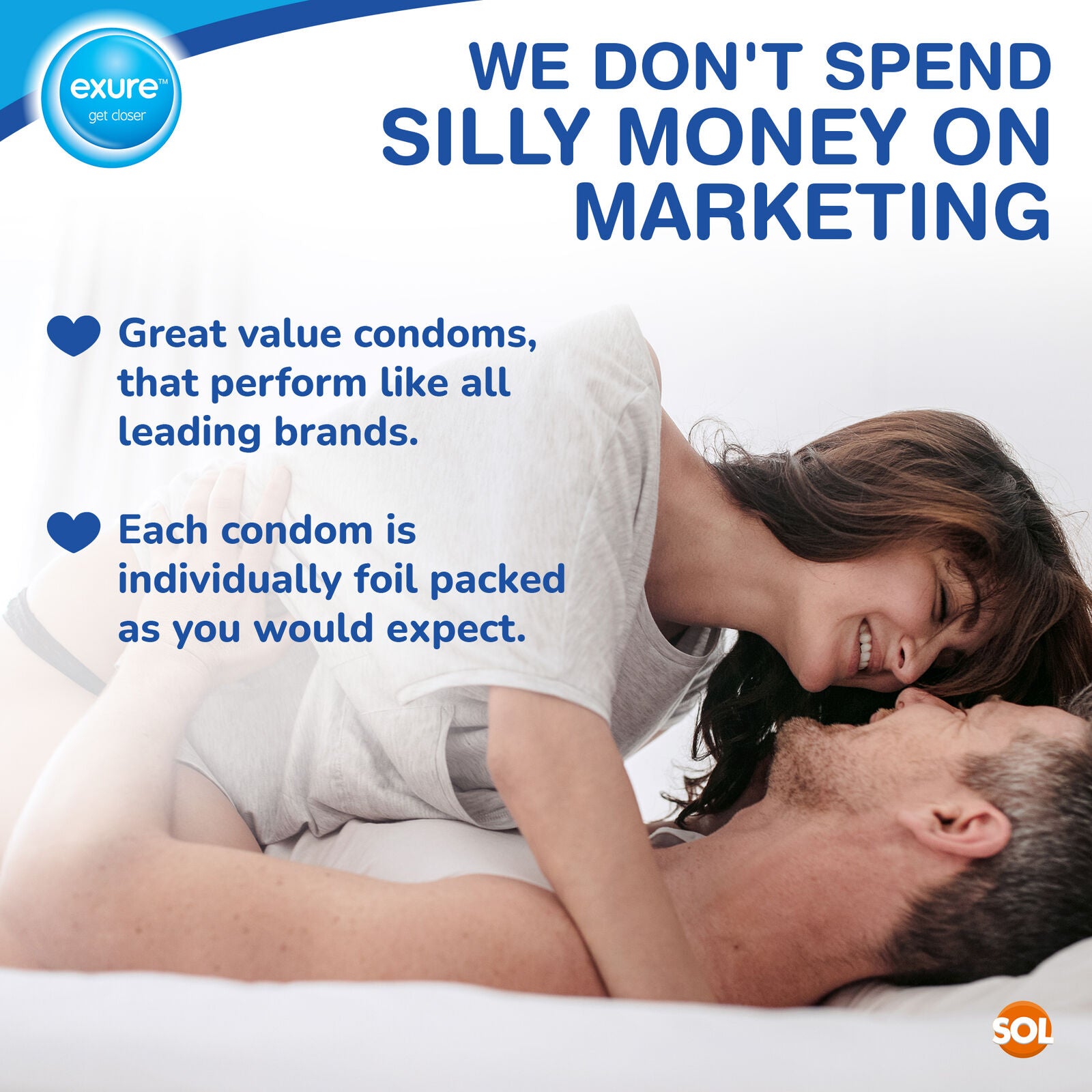 14-140pk Condoms Ribbed Natural Flavoured EXURE Safe Pleasure Discreet Packaging