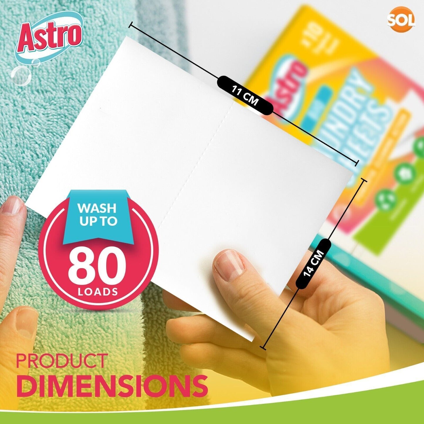 Eco Laundry Sheets Bio & Non-Bio | Washing Machine | 10 Pack