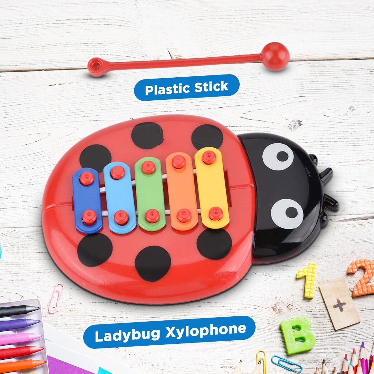 Kids Beetle Xylophone Toy 5-Note Musical Instrument | 500 Pack