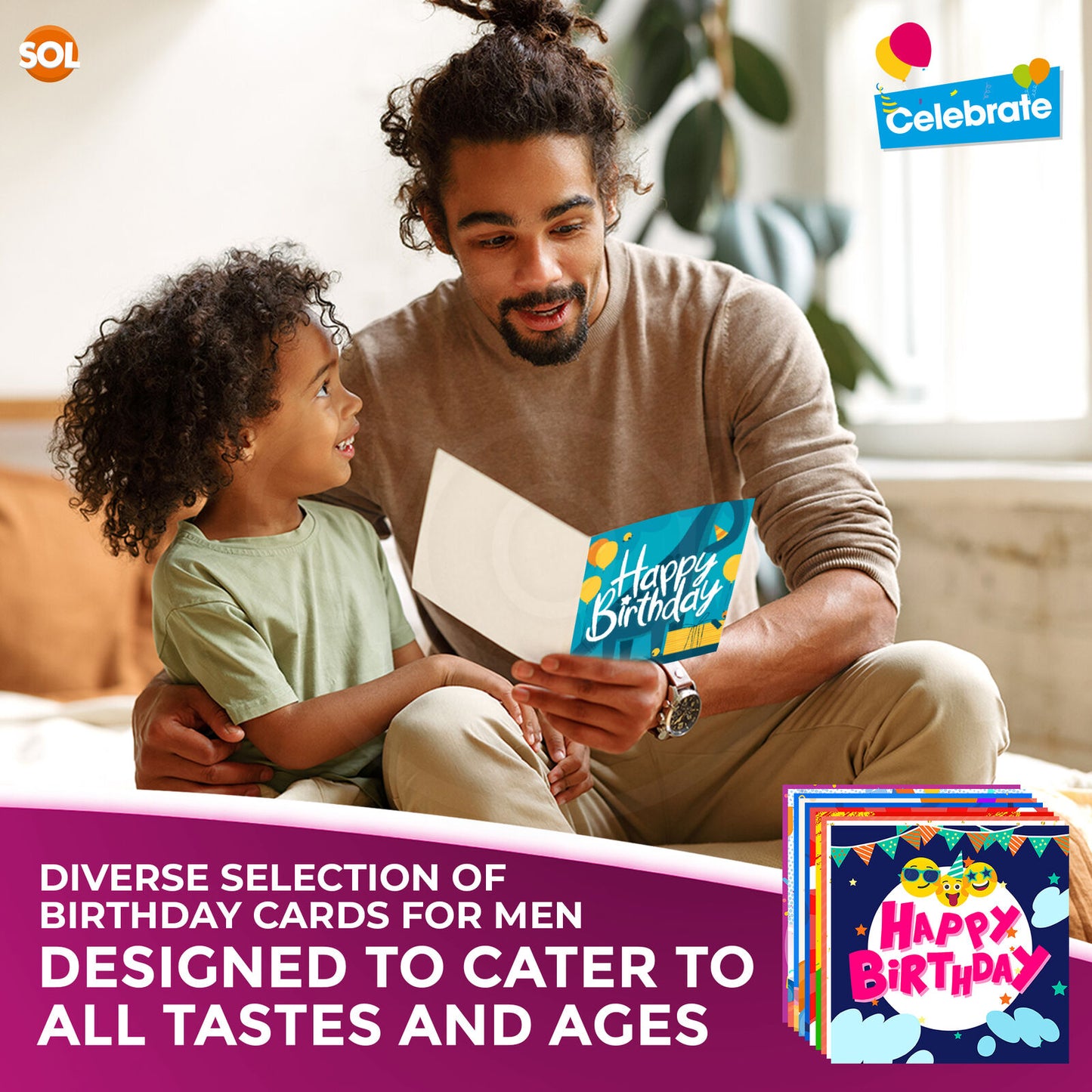 Happy Birthday Cards Mixed Pack | Male & Female Designs with Envelopes | 20 Pack