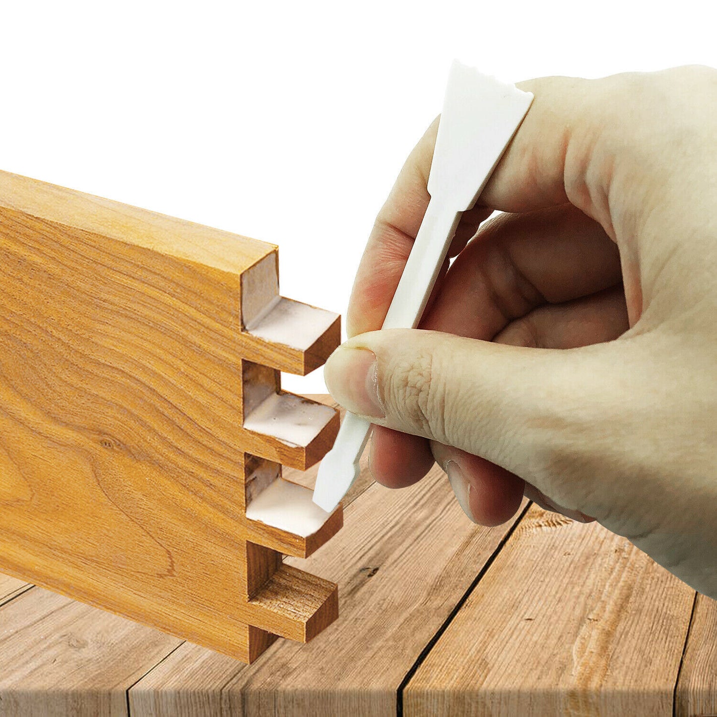 Glue Spreaders Plastic PVA Adhesive Sticks | White | 30 Pack