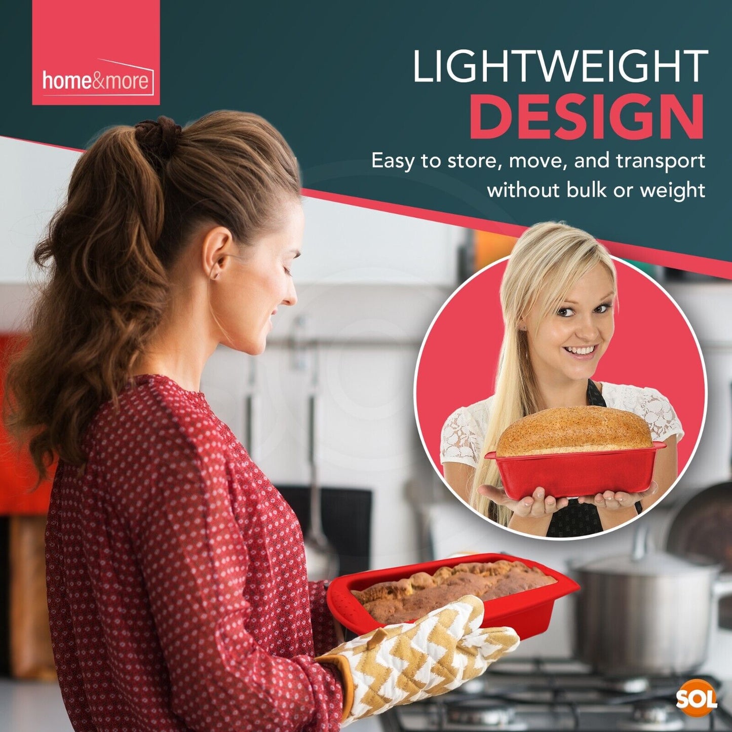 Silicone Loaf Tin Non Stick Bread Cake Mould | 2lb