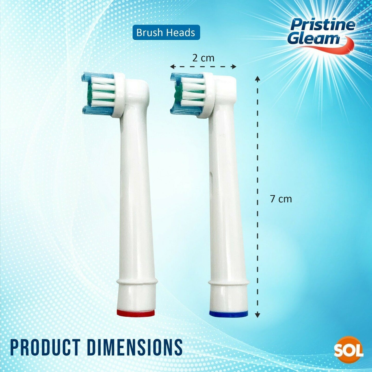 2-16pk Replacement Electric Toothbrush Heads Compatible with Oral B Braun Brush