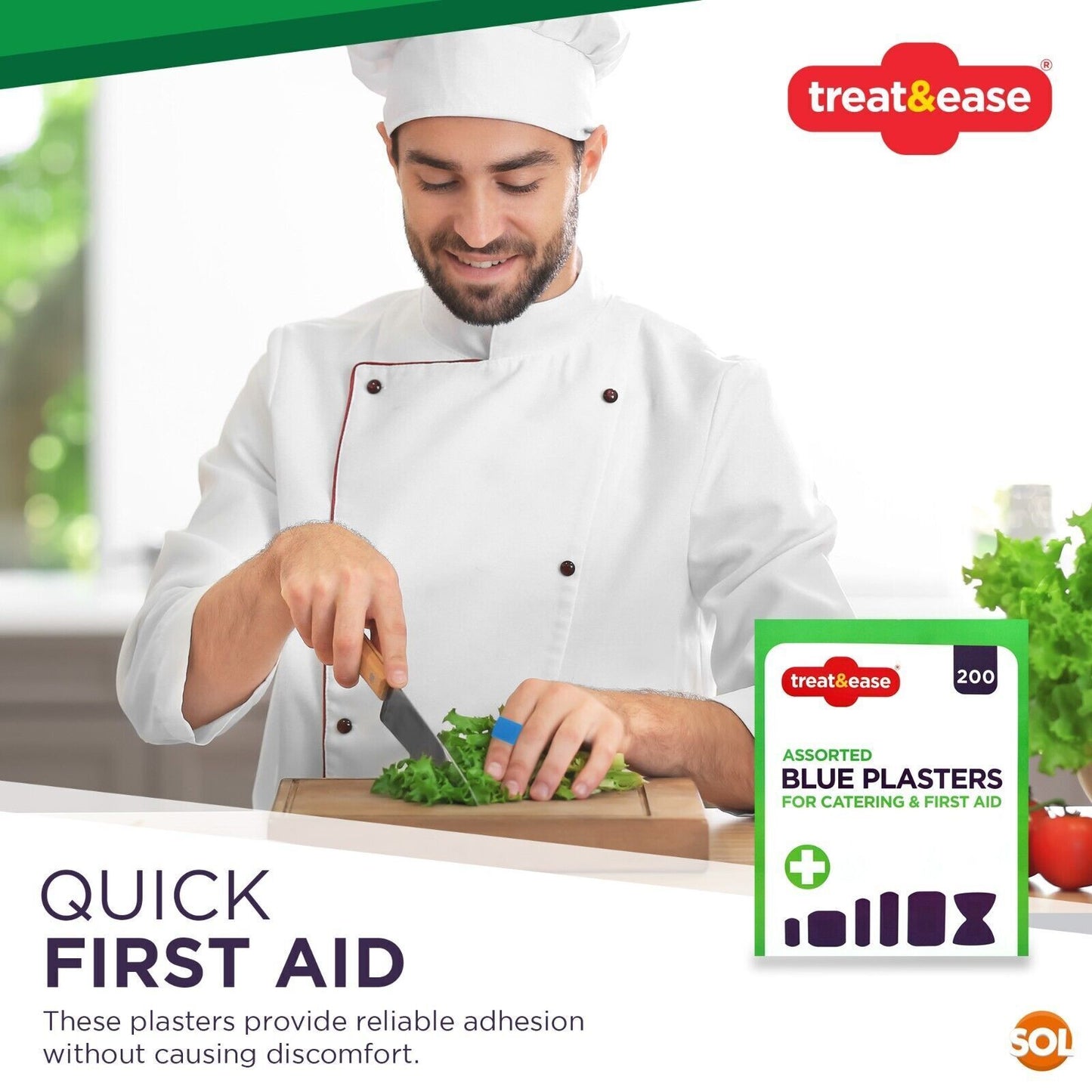 Blue Plasters Catering | Breathable First Aid | 200 Pack