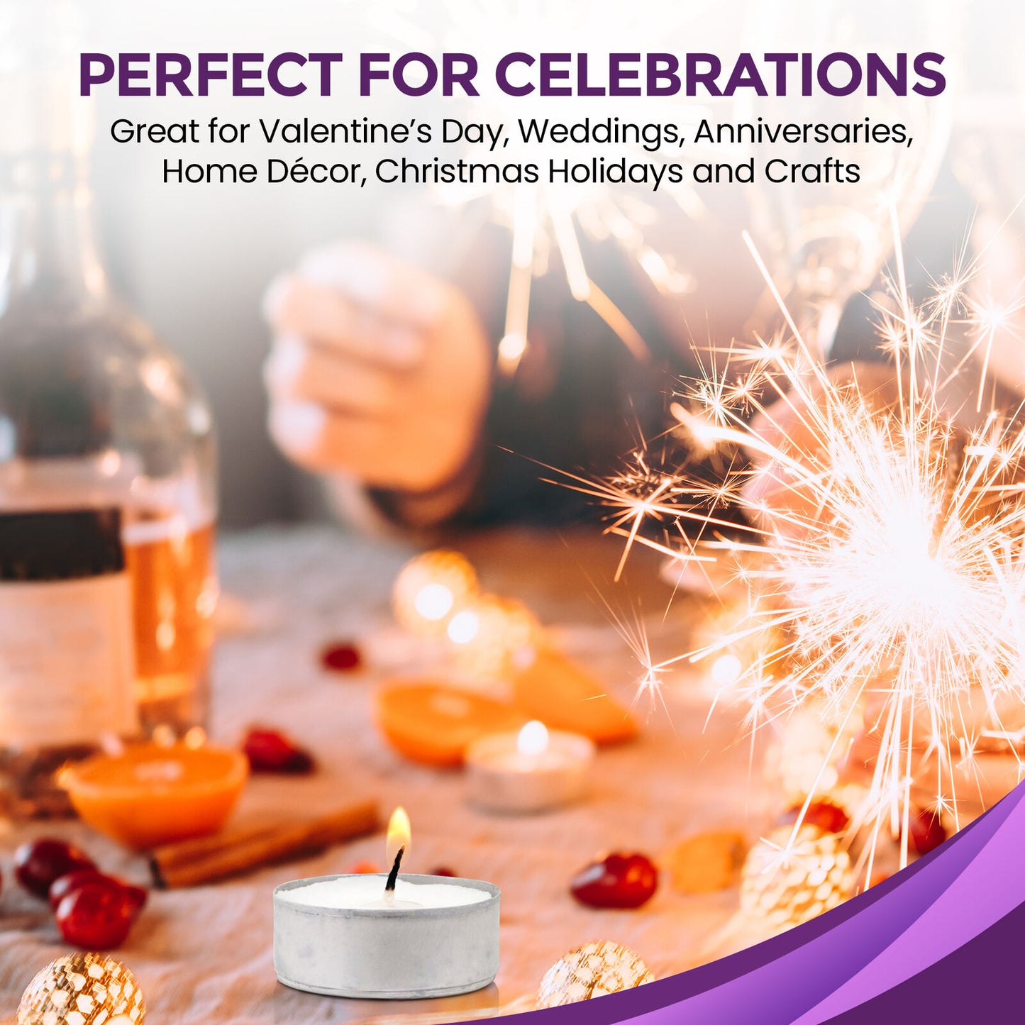 15pk Tea Lights White Unscented Unfragranced Night Candles 3.5 Hour T Tealights