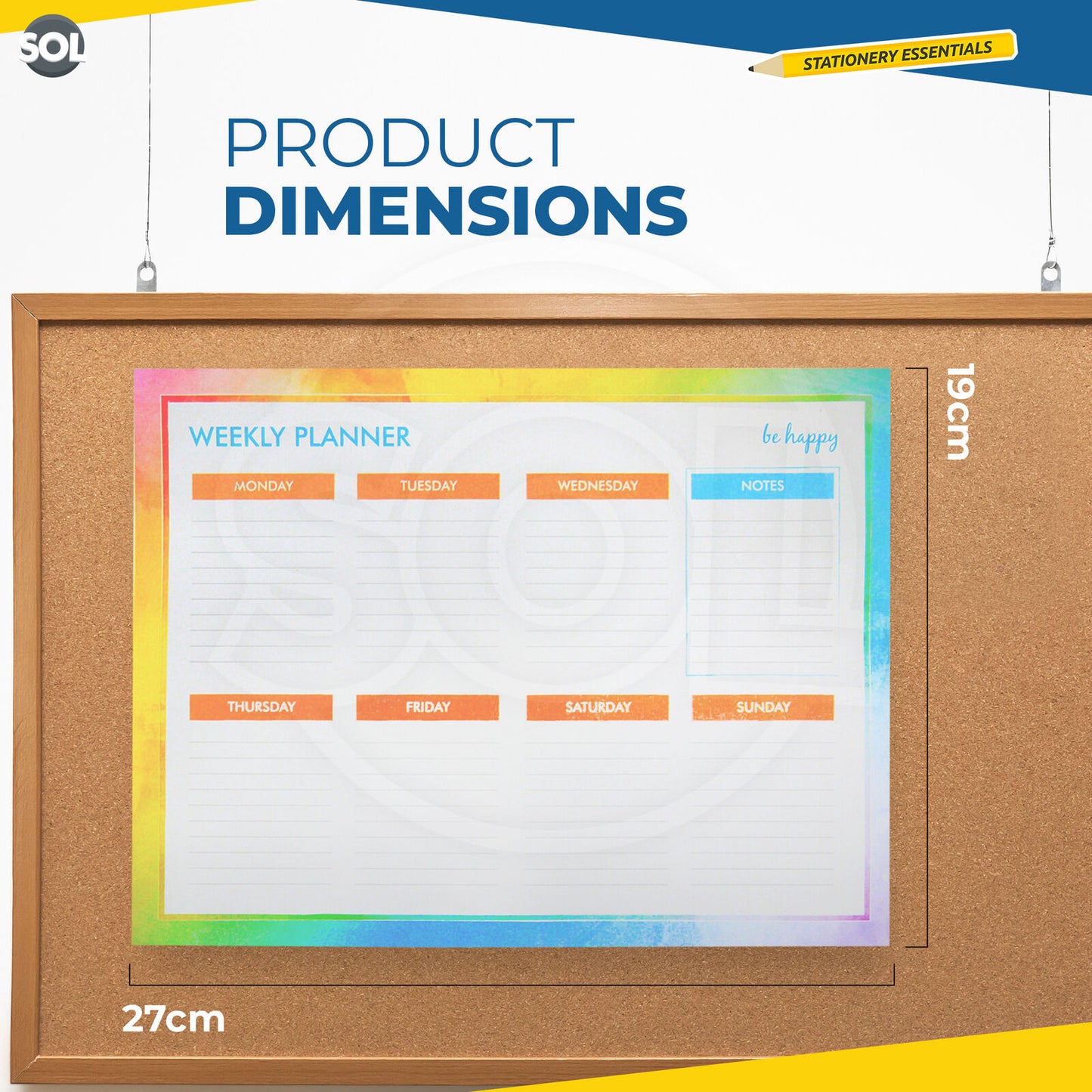 Weekly Planner Pad Daily To Do Food Meal List Organiser 52 Tear Off Sheets Notes
