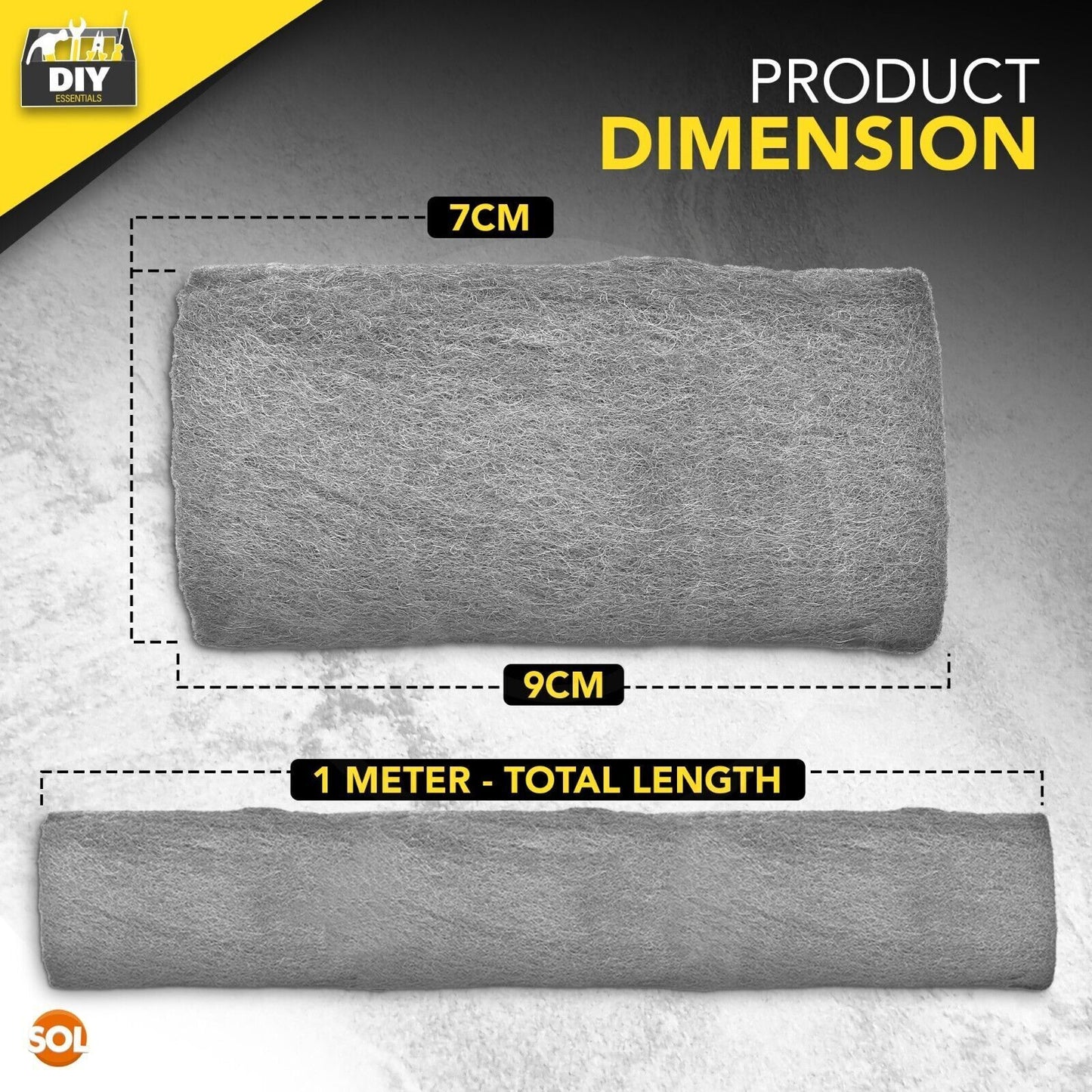 Steel Wire Wool Roll 1M | Grade 0000 1 3 Ultra Fine Medium Coarse | 3 Metres