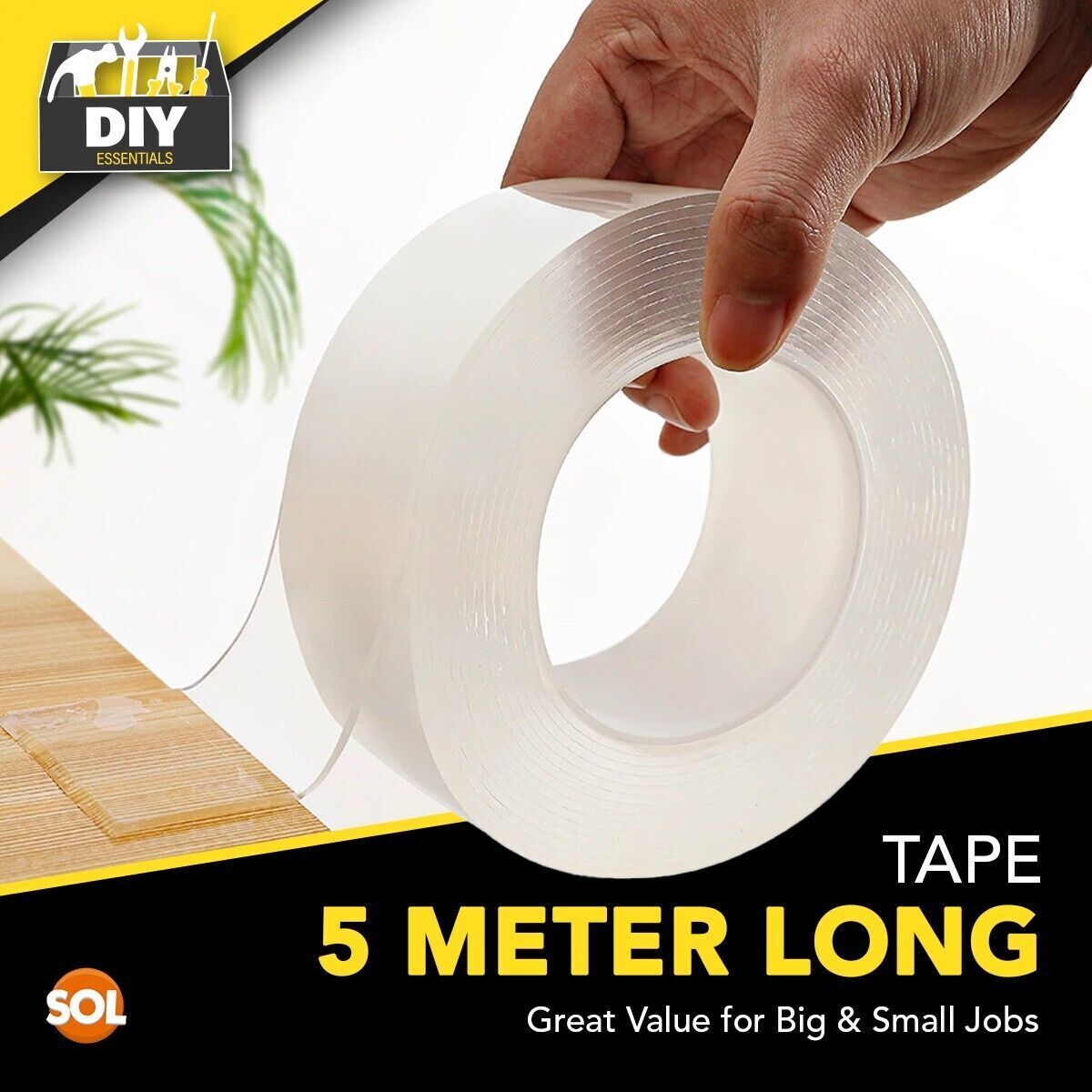 10M Nano Tape Double Sided Adhesive Reusable Removable Washable Traceless Gel