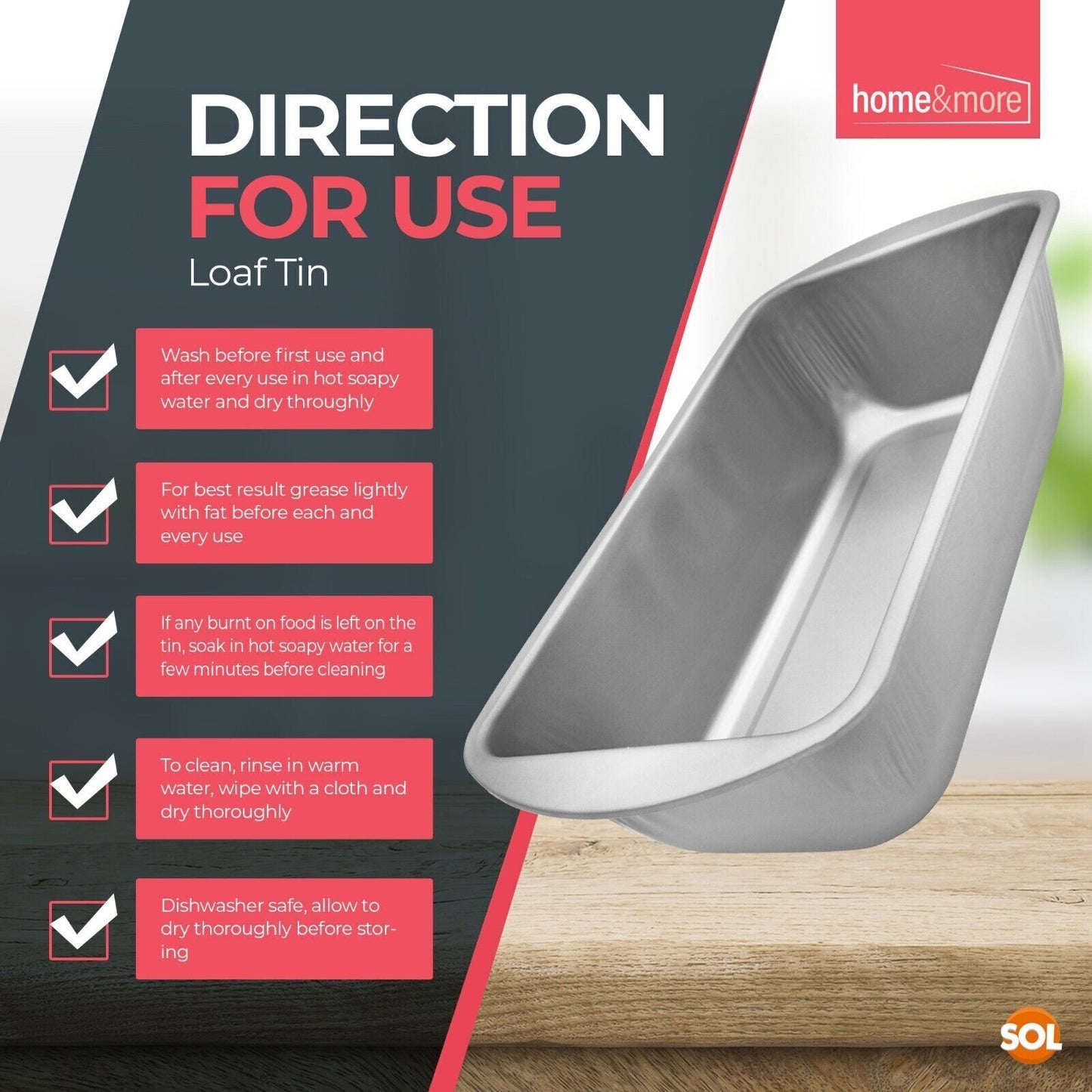 Loaf Tin Set 21x11x6.4 CM | Bread & Cake Baking Pan | 4 Pack