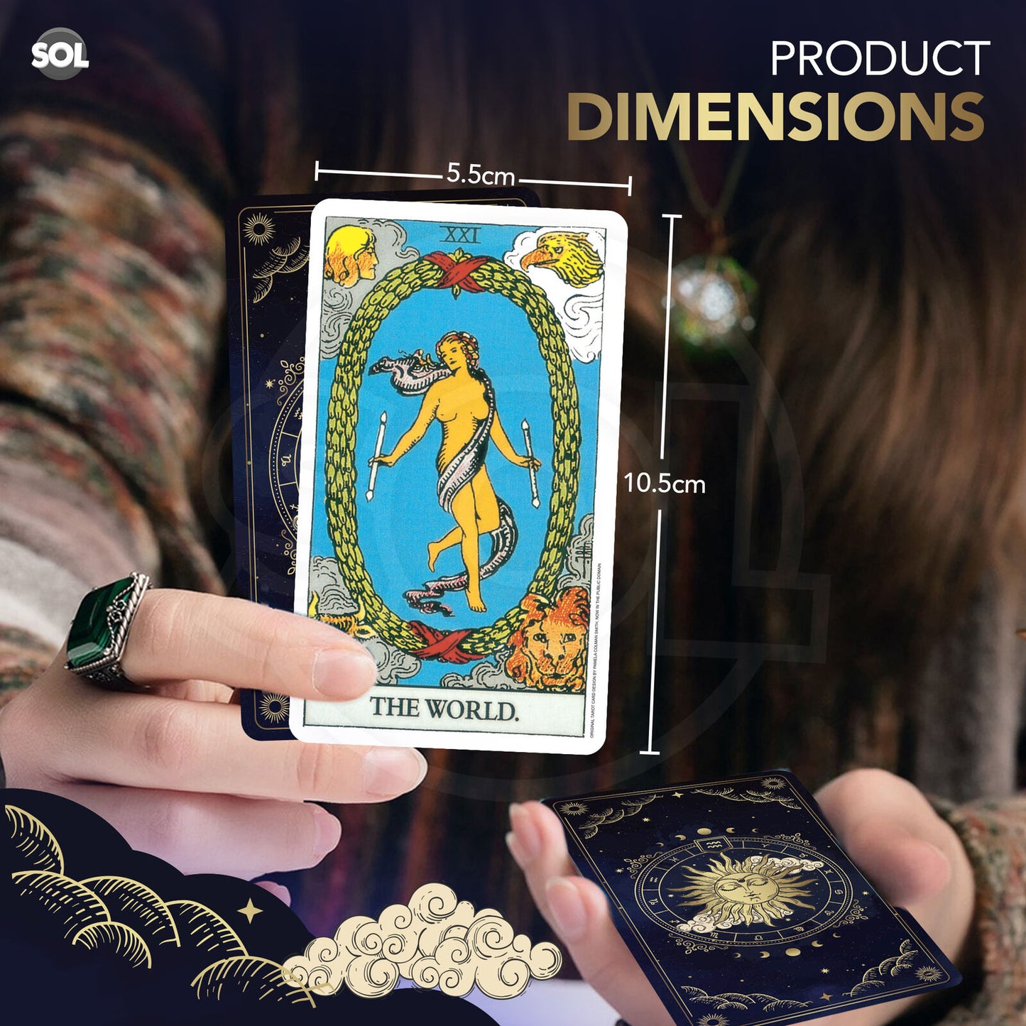 Tarot Cards Deck Set | Beginners Guide Book Party Game | 78 Cards