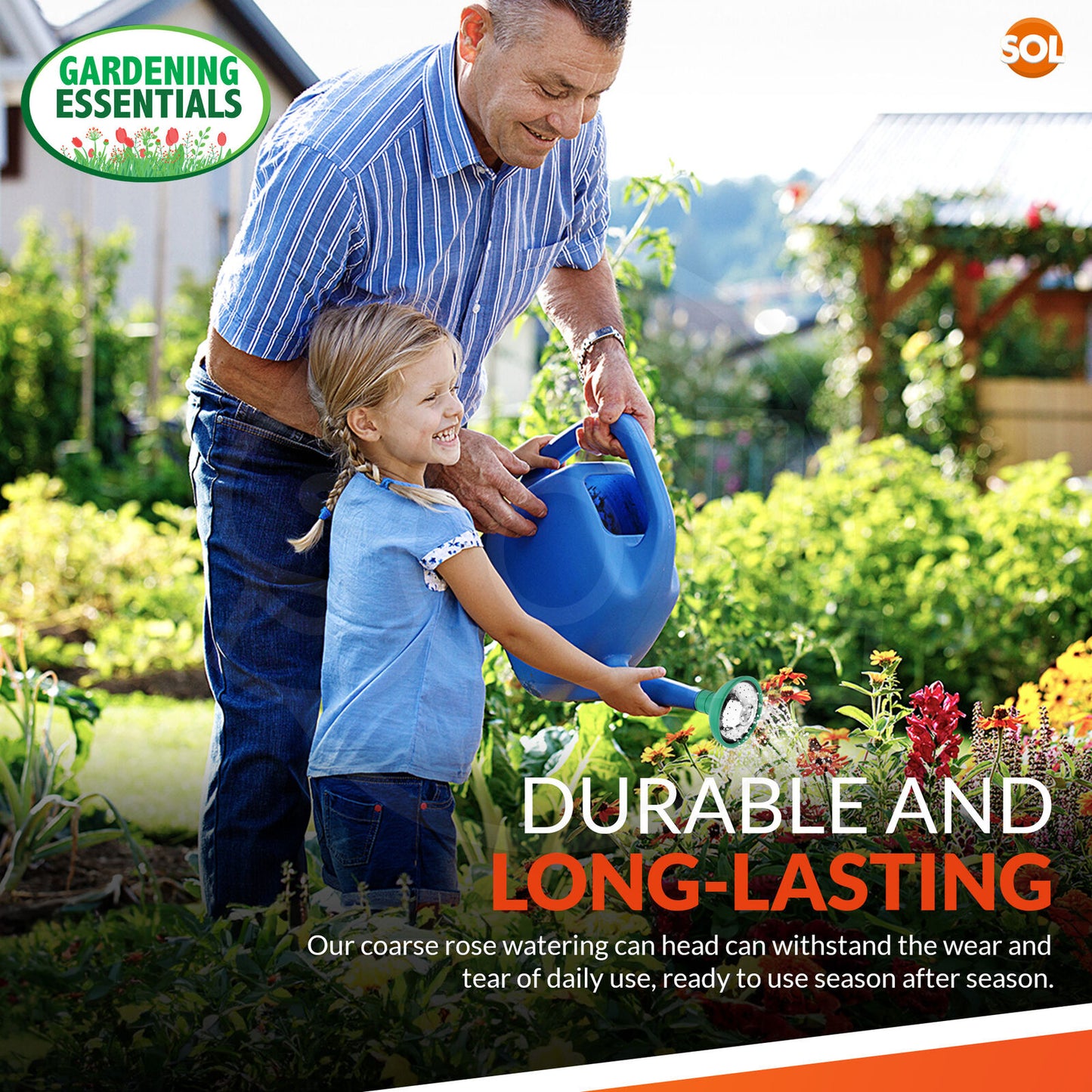 Universal Watering Can Rose Head | Rubber Sprayer | 2 Pack