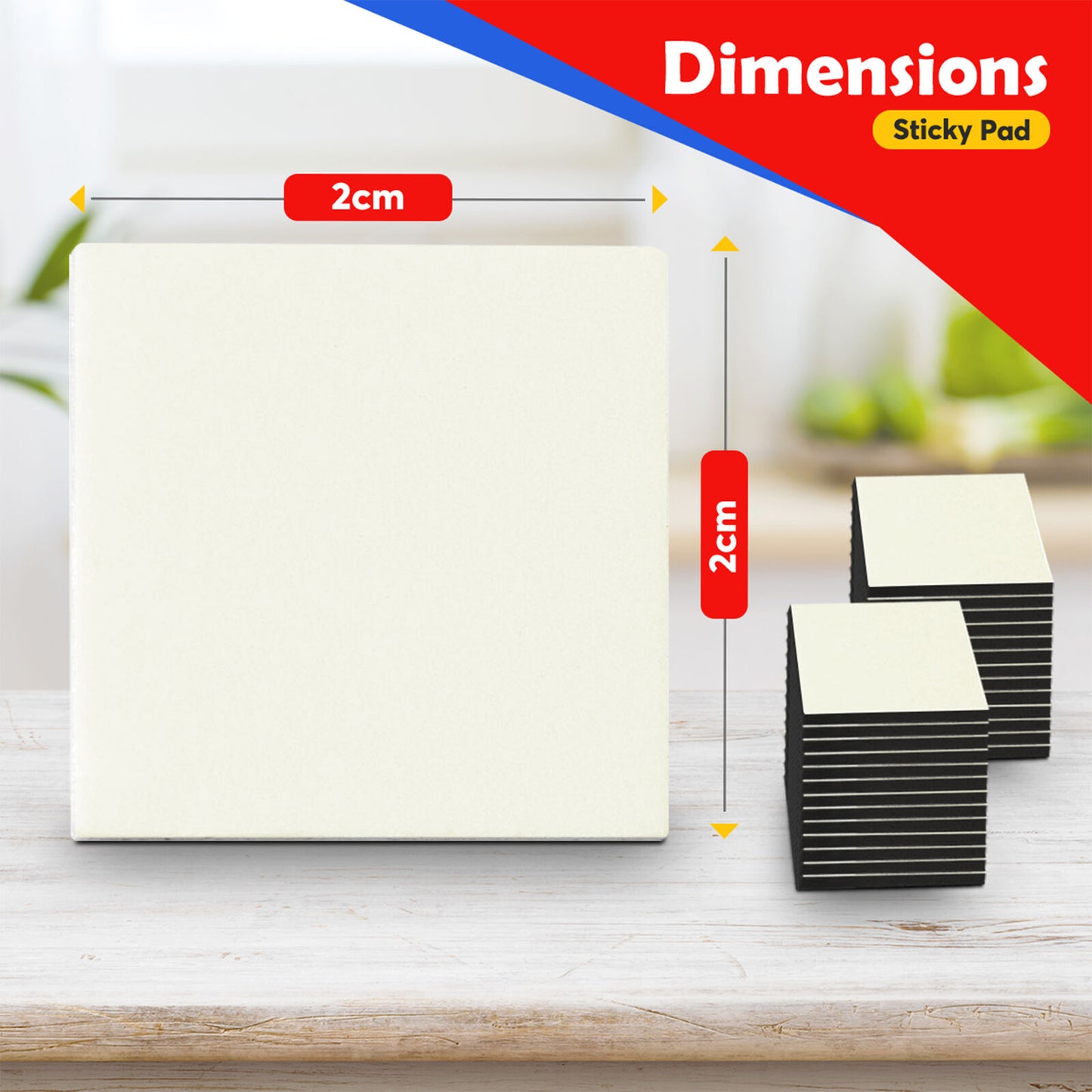 80-320 Exterior Sticky Pads | Strong Double Sided Self Adhesive Outdoor Mounting