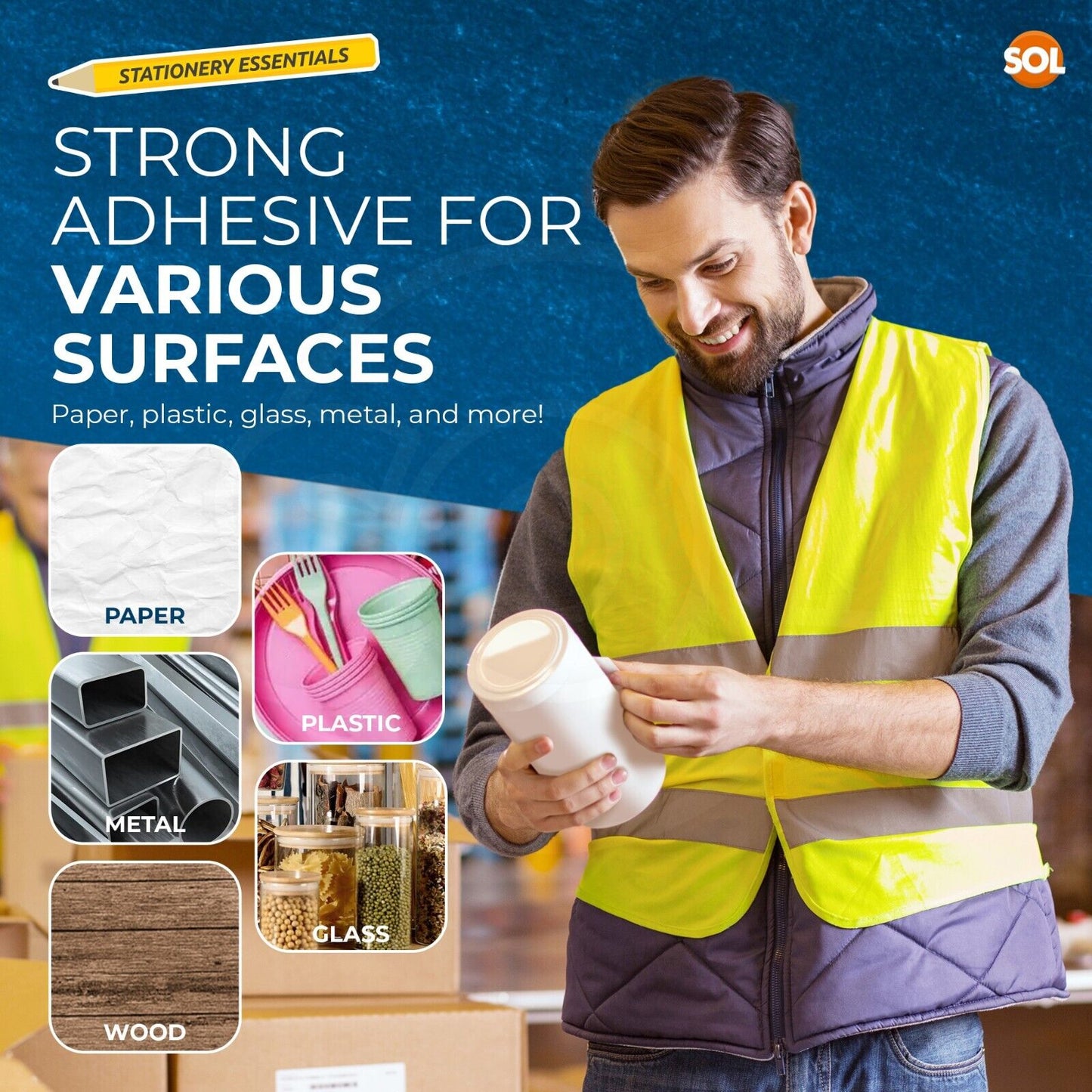 White Stickers 100x50mm Self Adhesive Printer Labels | 200 Pack