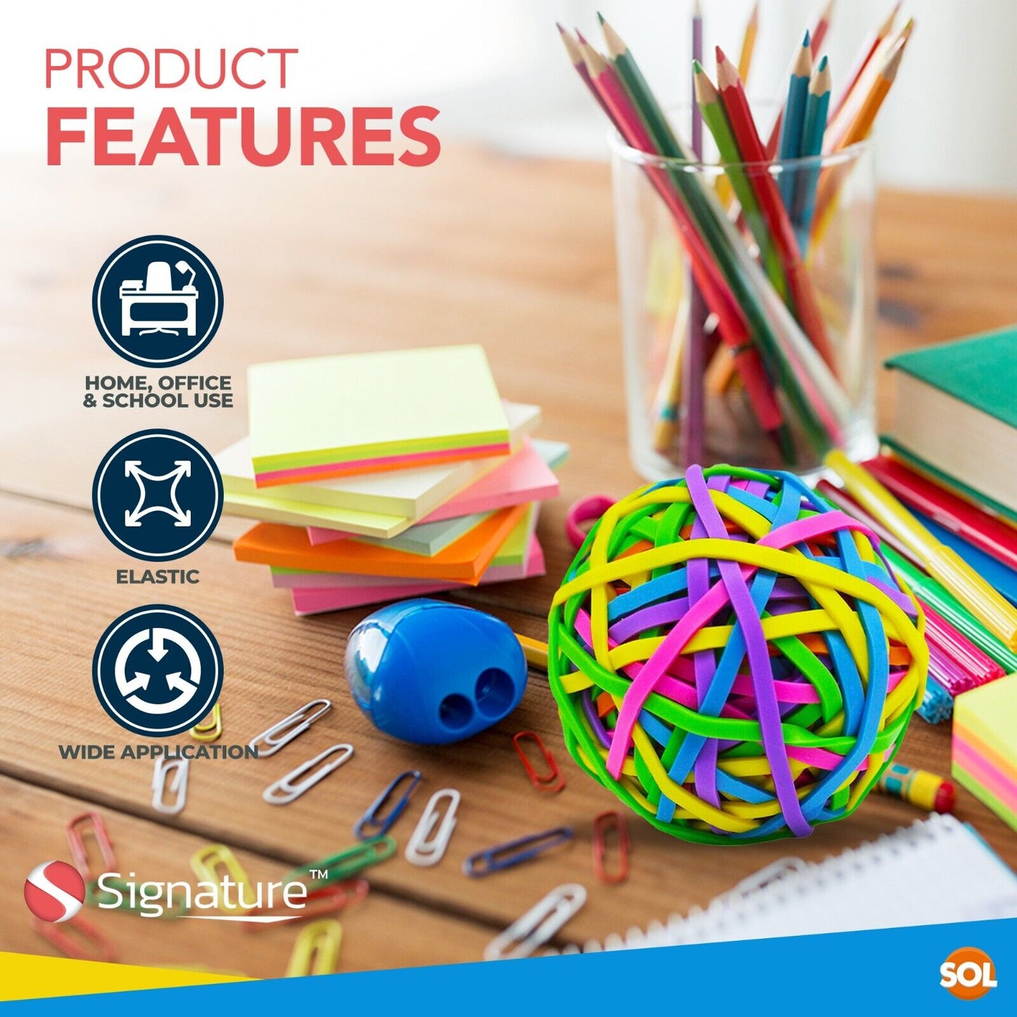 Rubber Band Balls Assorted Colours Elastic Bands | 3-6 Pack