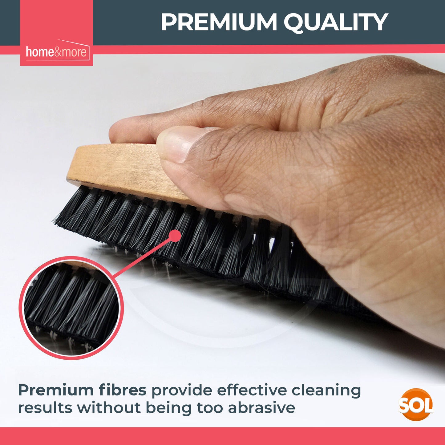 Shoe Brush Set | Leather Shoe Polish Brushes for Black & Brown Shoes | 2 Pack