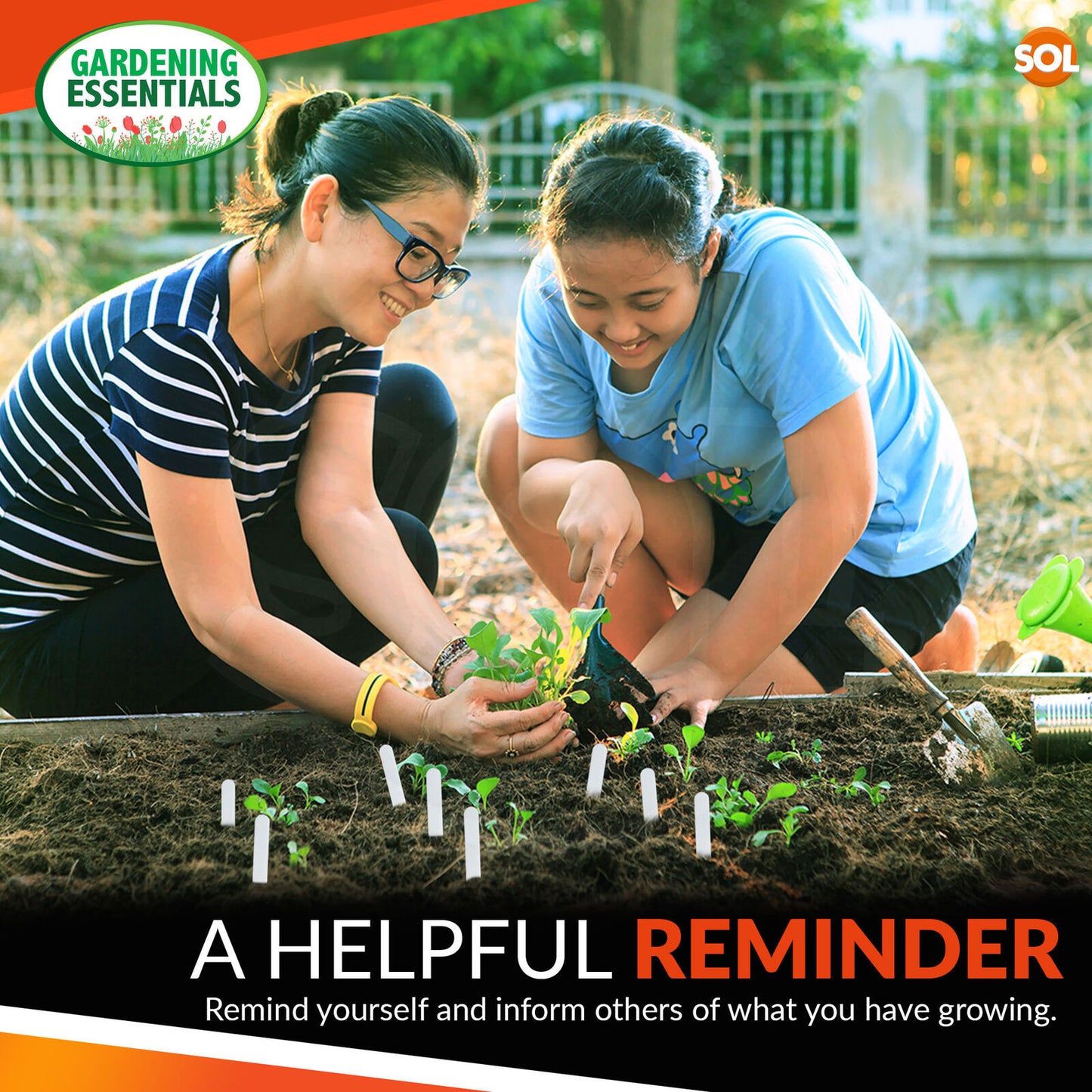 White Plastic Plant Labels Sticks | Waterproof Garden Name Tags 100 Pack