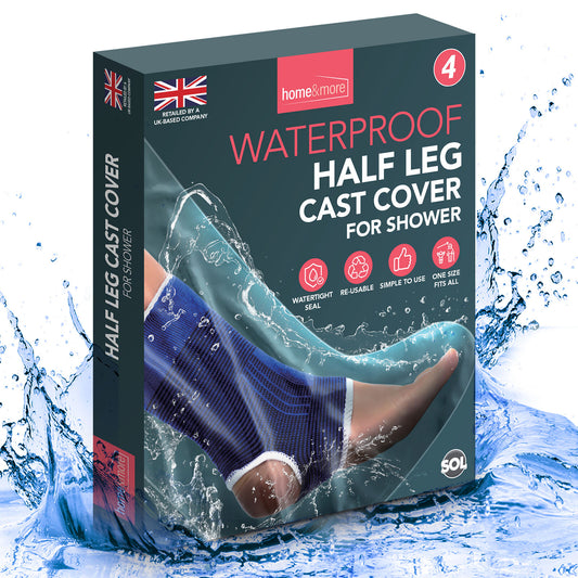 Waterproof Half Leg Cast Cover | Reusable Plaster Foot Protector | 4 Pack