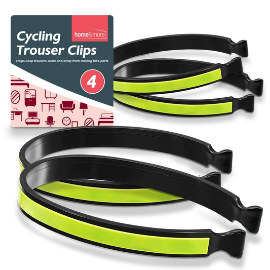 Cycle Clips Reflective Bands | Bike Trouser Strap 4 Pack