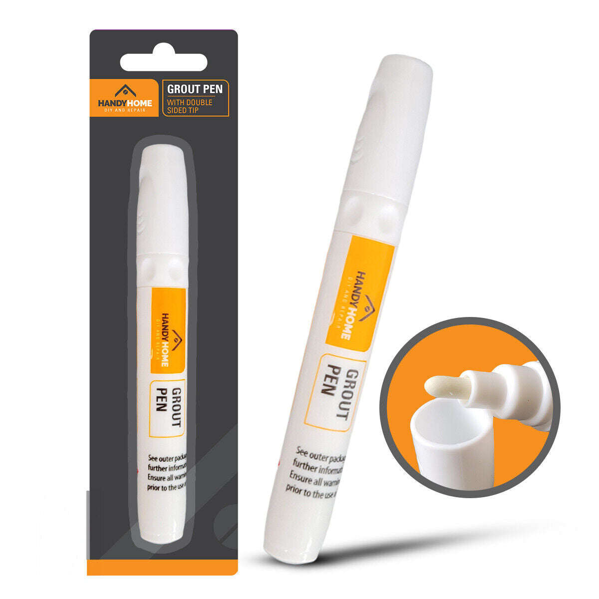 1-6pk White Tile Grout Pen Kitchen Bathroom Waterproof Marker Revives Anti Mould