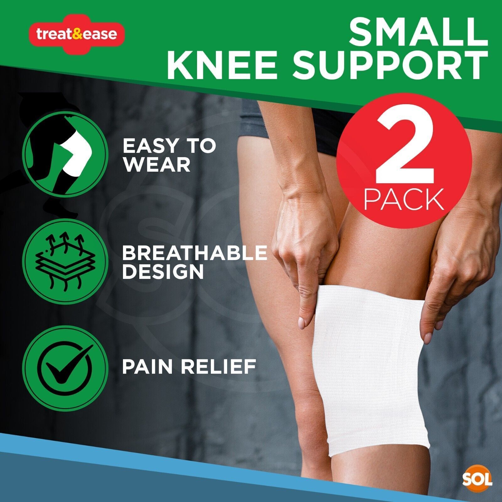 2-4PK Elastic Knee Support Bandage Compression Sleeve Wrap Pair For Pain Relief