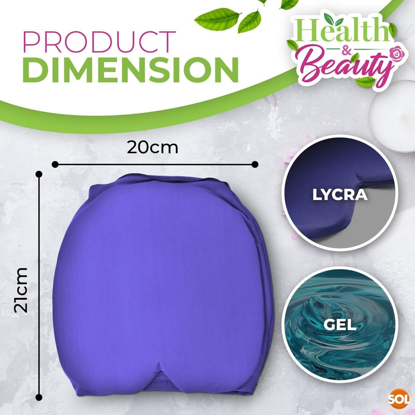 Tension Headache Migraine Relief Cap | Ice & Heat Therapy Hat Mask