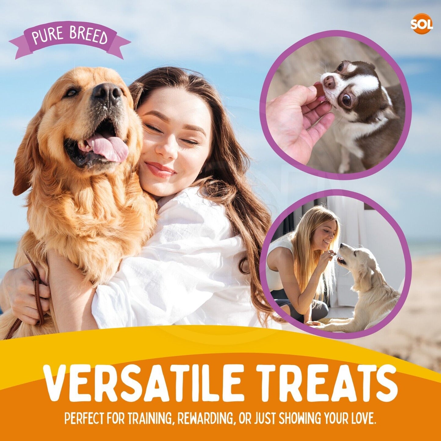 Chicken Bites Dog Training Treats Duck & Beef | 100g