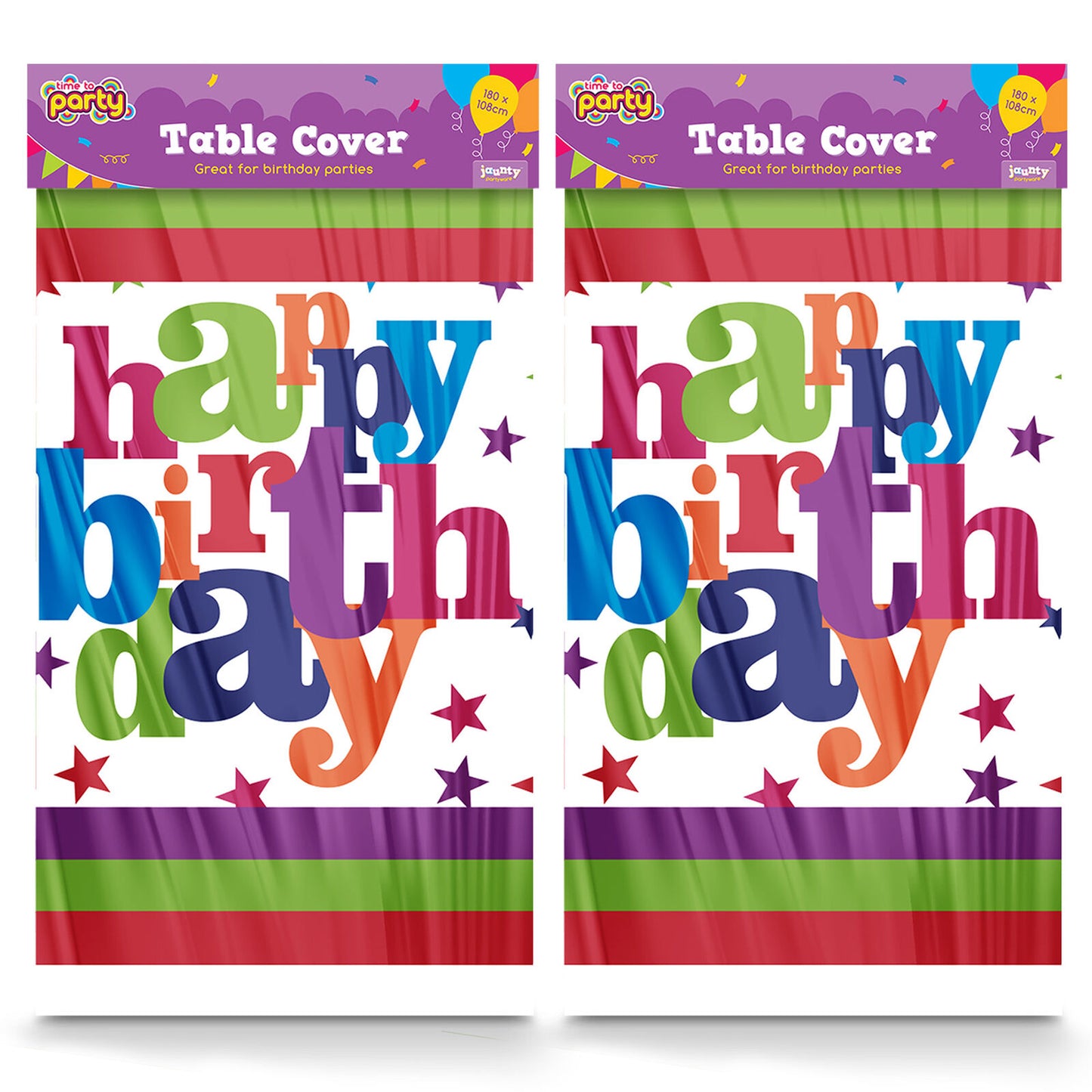 3-9 Birthday Table Cloths Covers Rectangular Plastic Wipe Clean Party Tablecloth