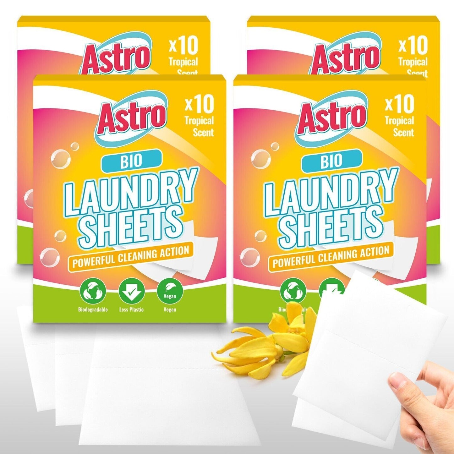 Eco Laundry Sheets Bio & Non-Bio | Washing Machine | 10 Pack
