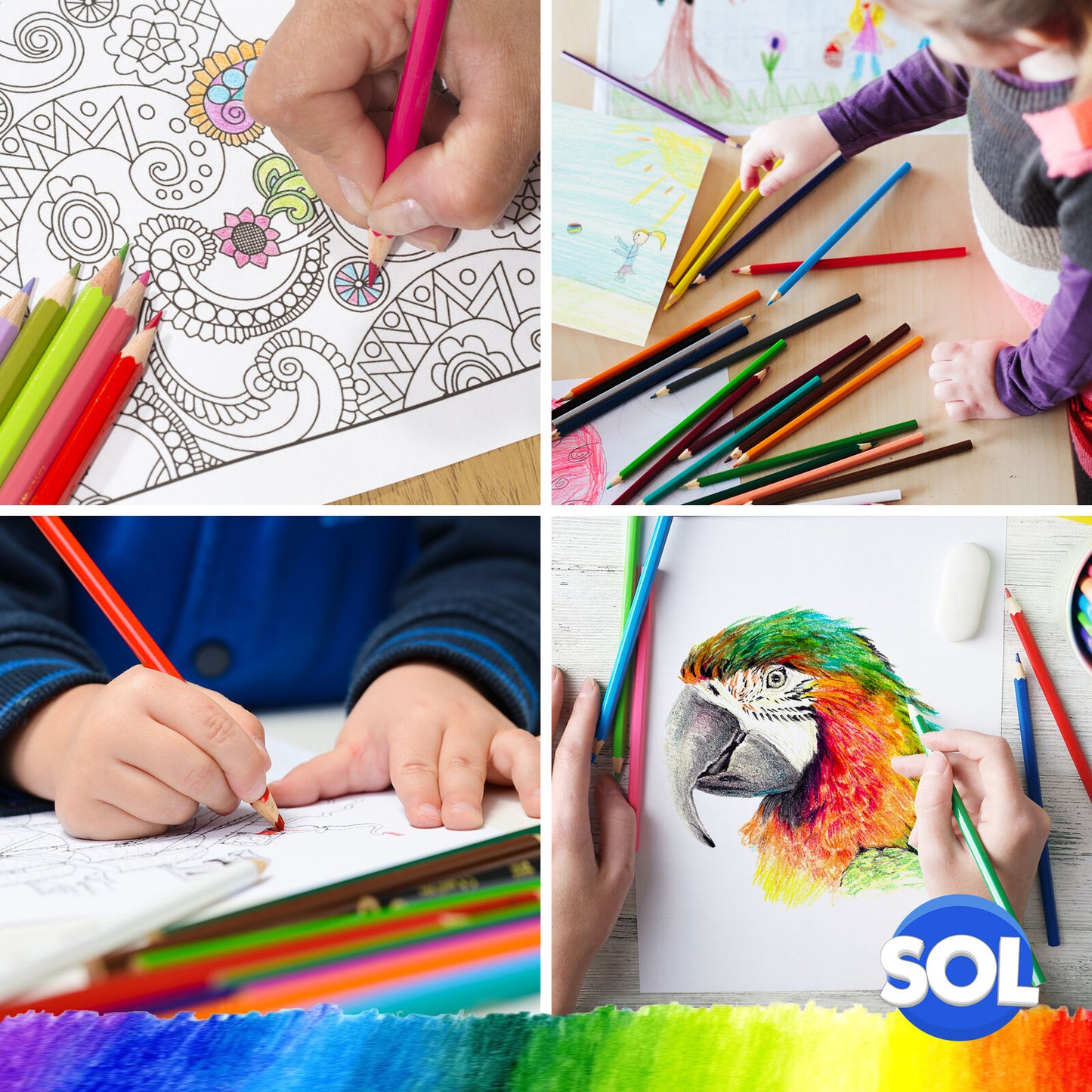 Colouring Pencils Artist Therapy Kids Adult Set | 36 Pack