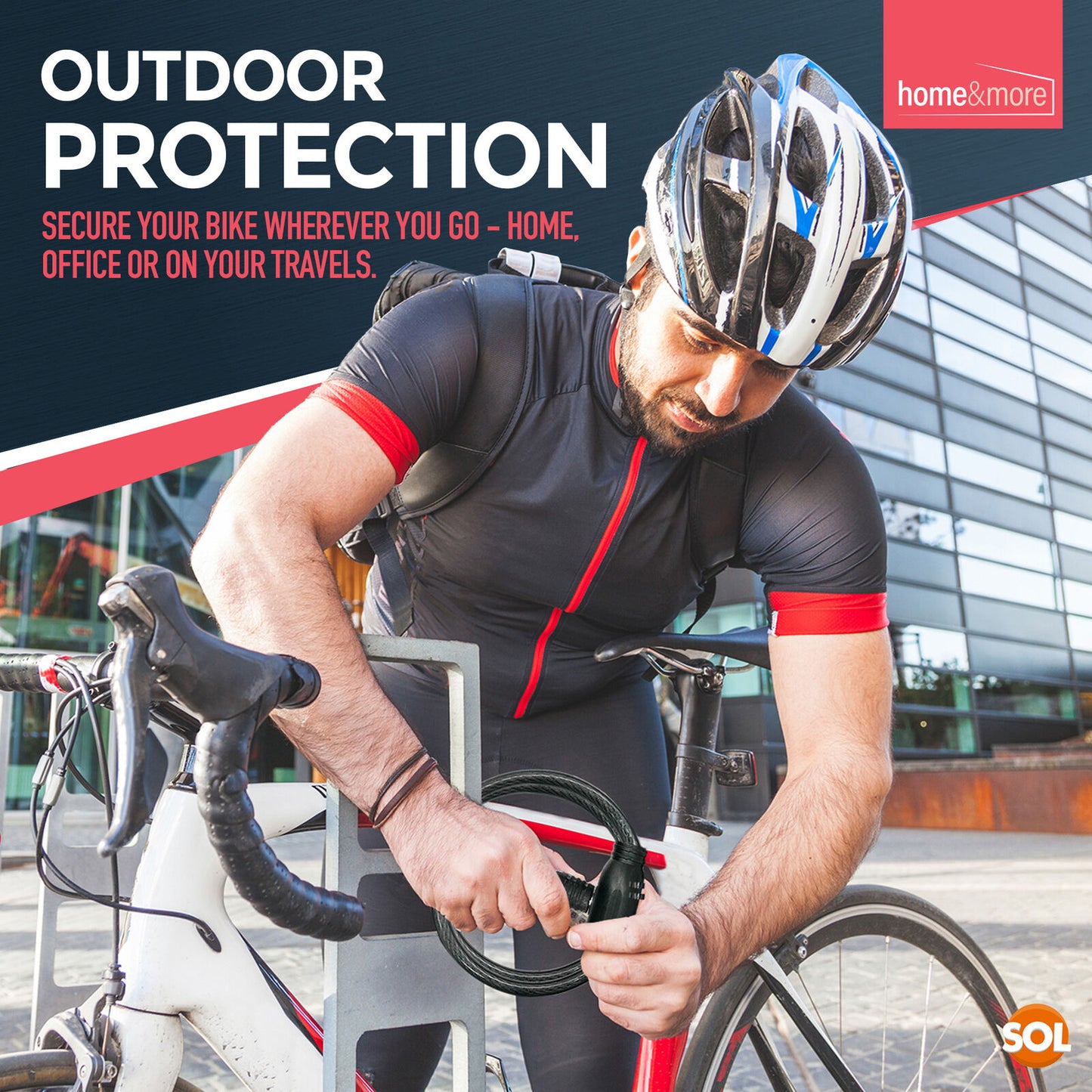 Bike Lock Cable Heavy Duty Steel Security Chain | 650mm