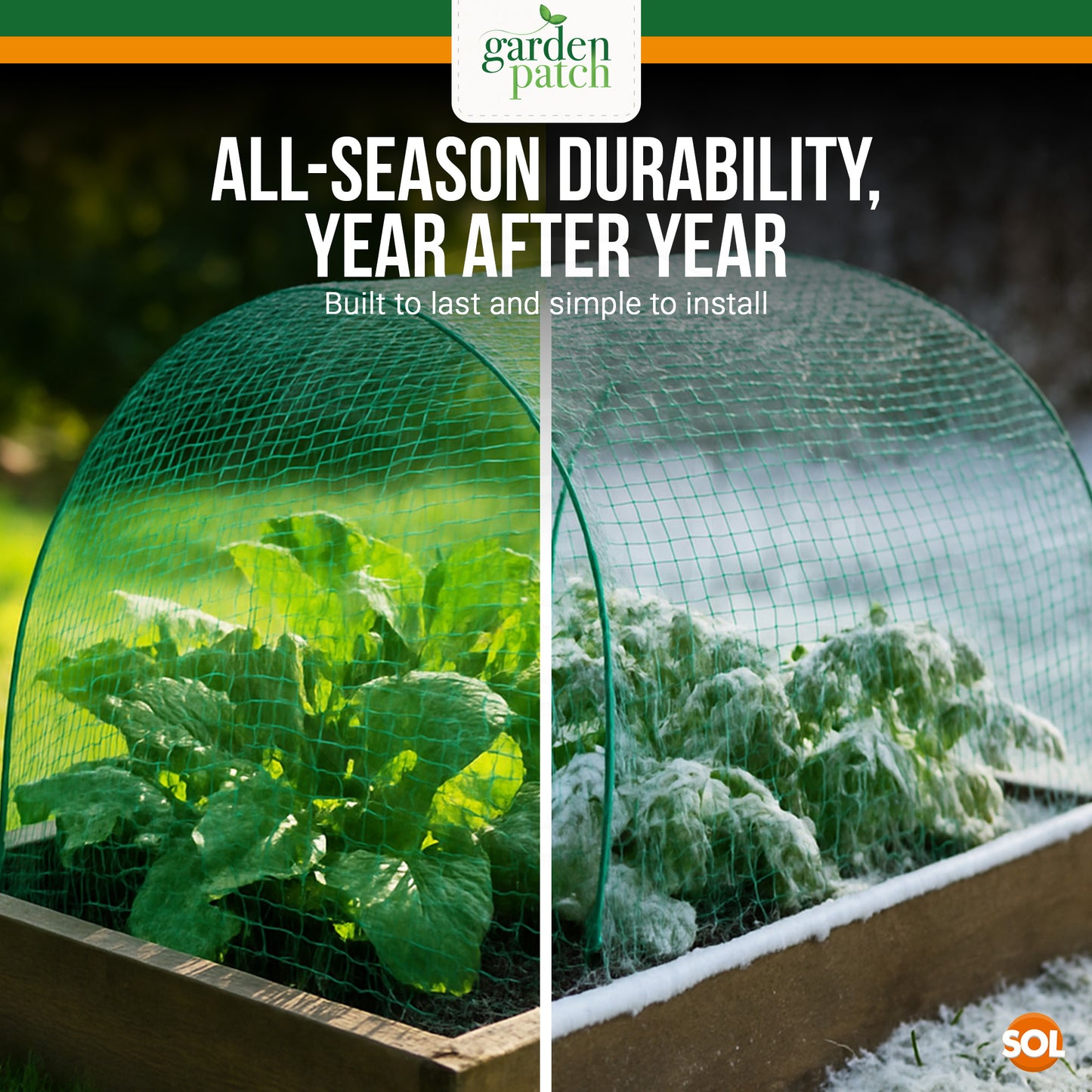 6M x 2M Garden Netting Green Anti Bird Pond Fruit Veg Plant Net Protection Mesh